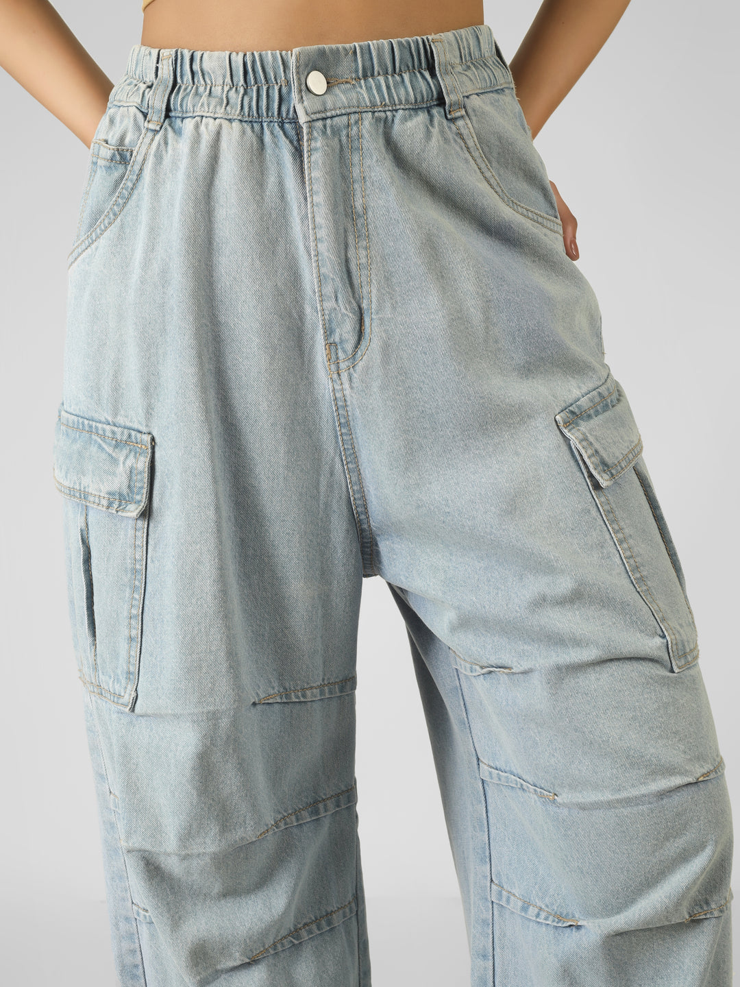 SKYLINE DRIFT DENIM CARGO PANTS