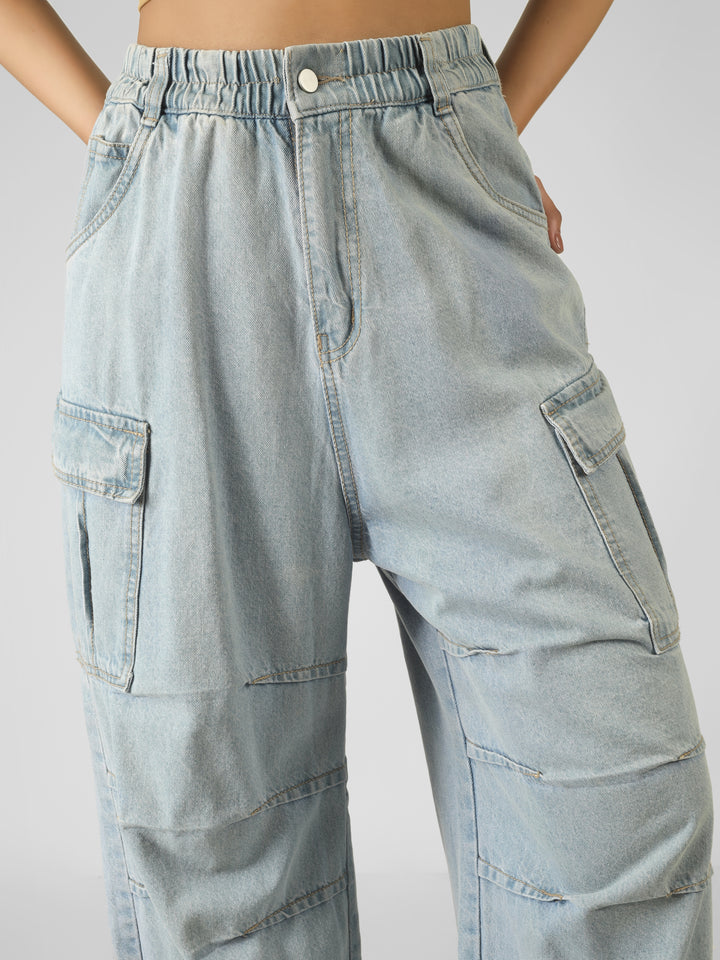 SKYLINE DRIFT DENIM CARGO PANTS