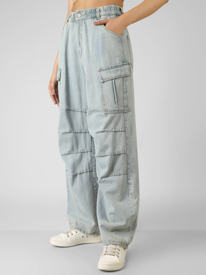 SKYLINE DRIFT DENIM CARGO PANTS