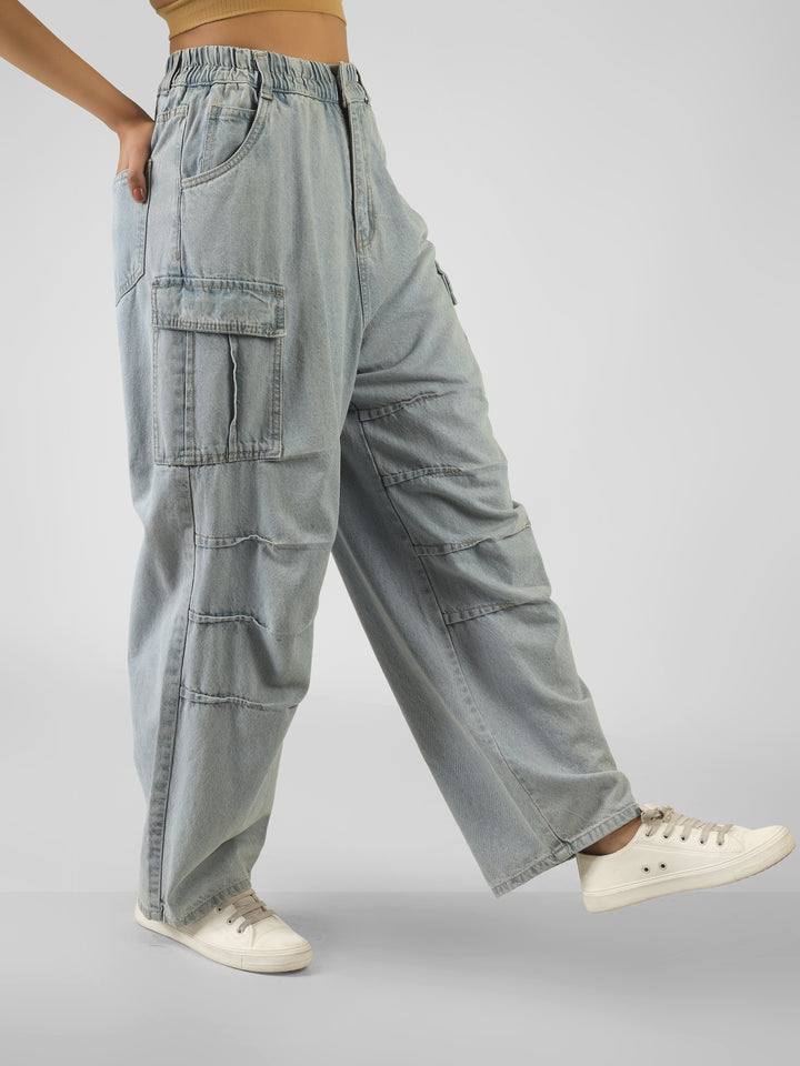 SKYLINE DRIFT DENIM CARGO PANTS