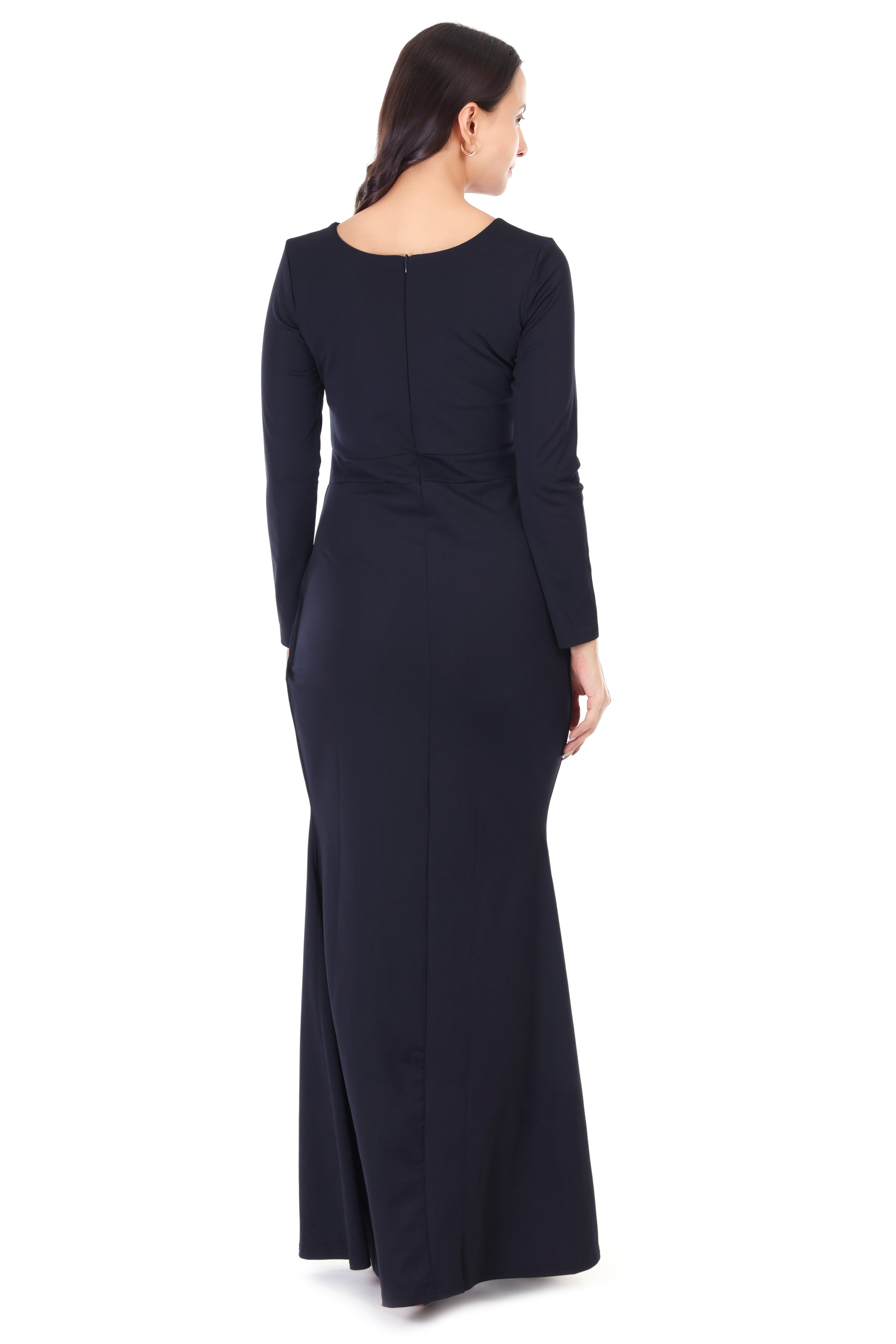 FRONT SLIT CLASSY MAXI DRESS
