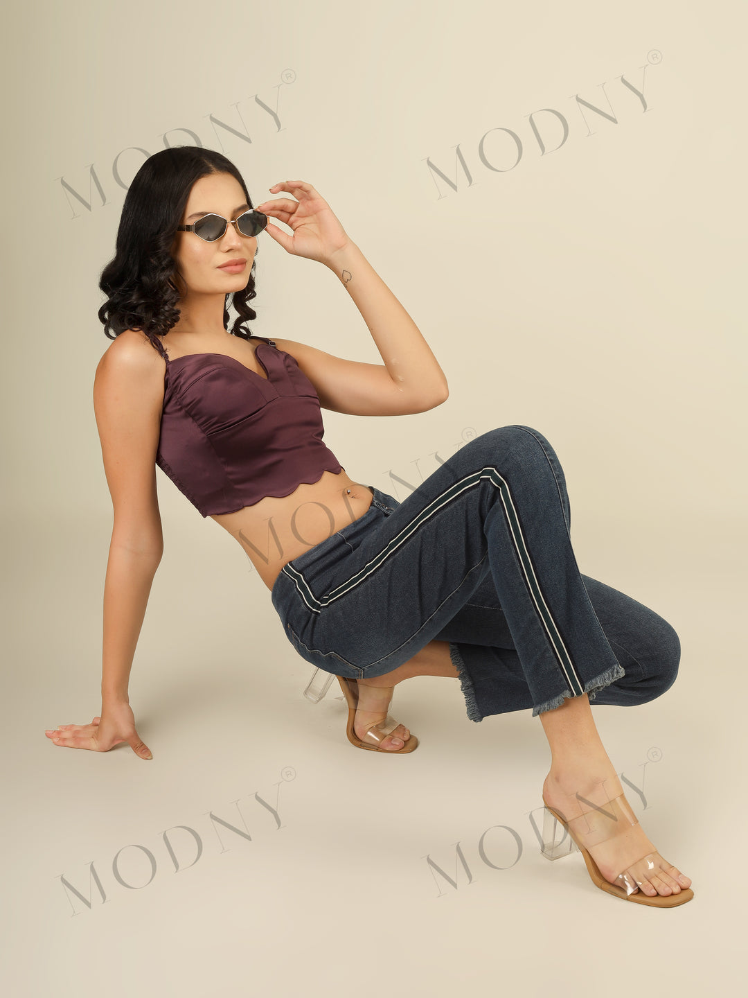 SOLID CAMISOLE CROPPED TOP
