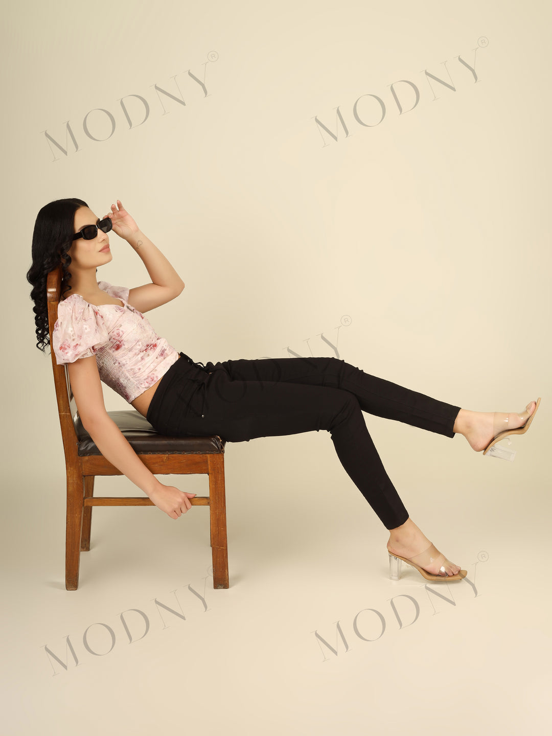 The Corset-Waist Black Skinny Denim Jeans