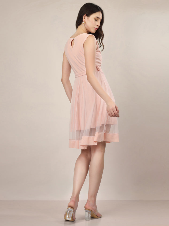 FROSTED ROSE MINI DRESS