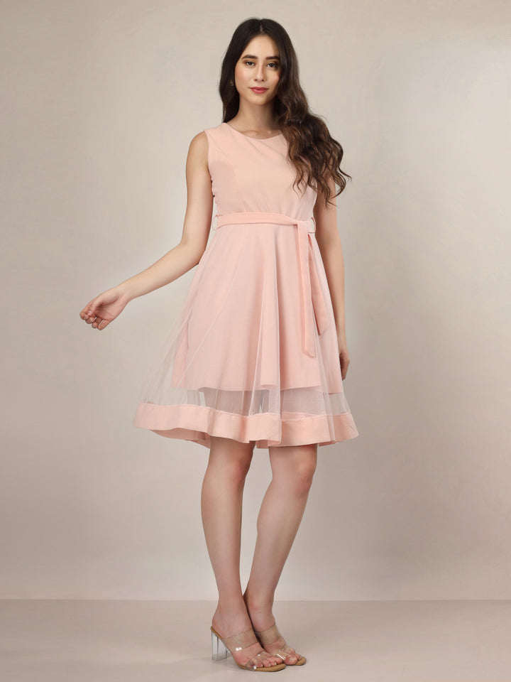 FROSTED ROSE MINI DRESS