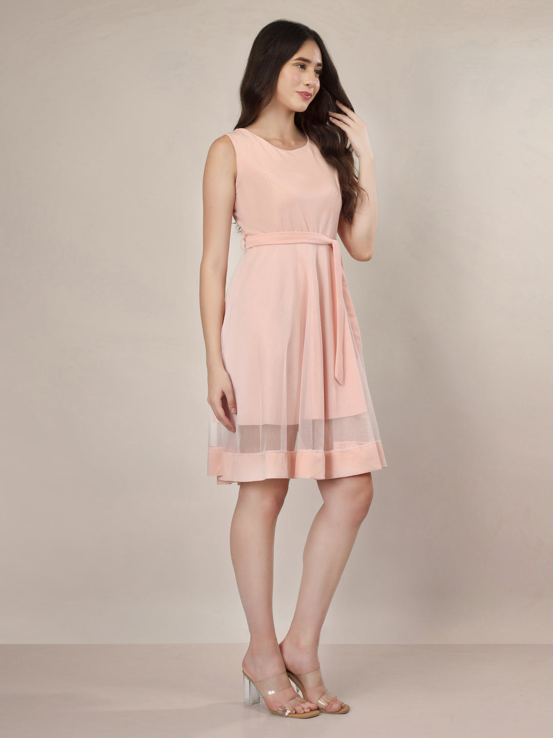 FROSTED ROSE MINI DRESS
