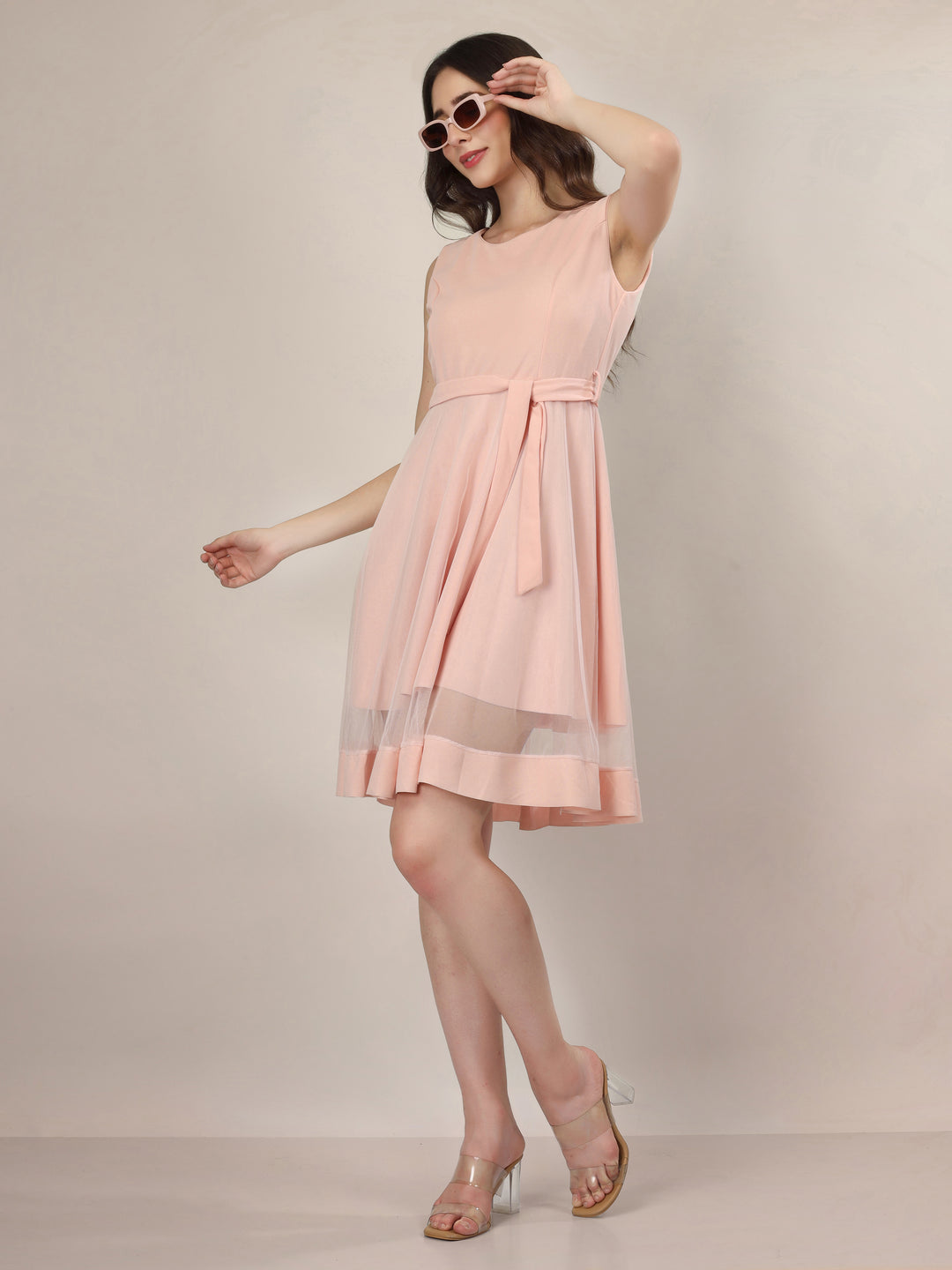FROSTED ROSE MINI DRESS