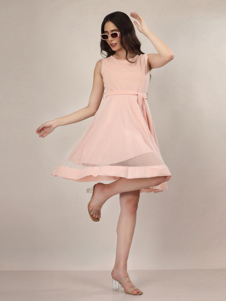 FROSTED ROSE MINI DRESS