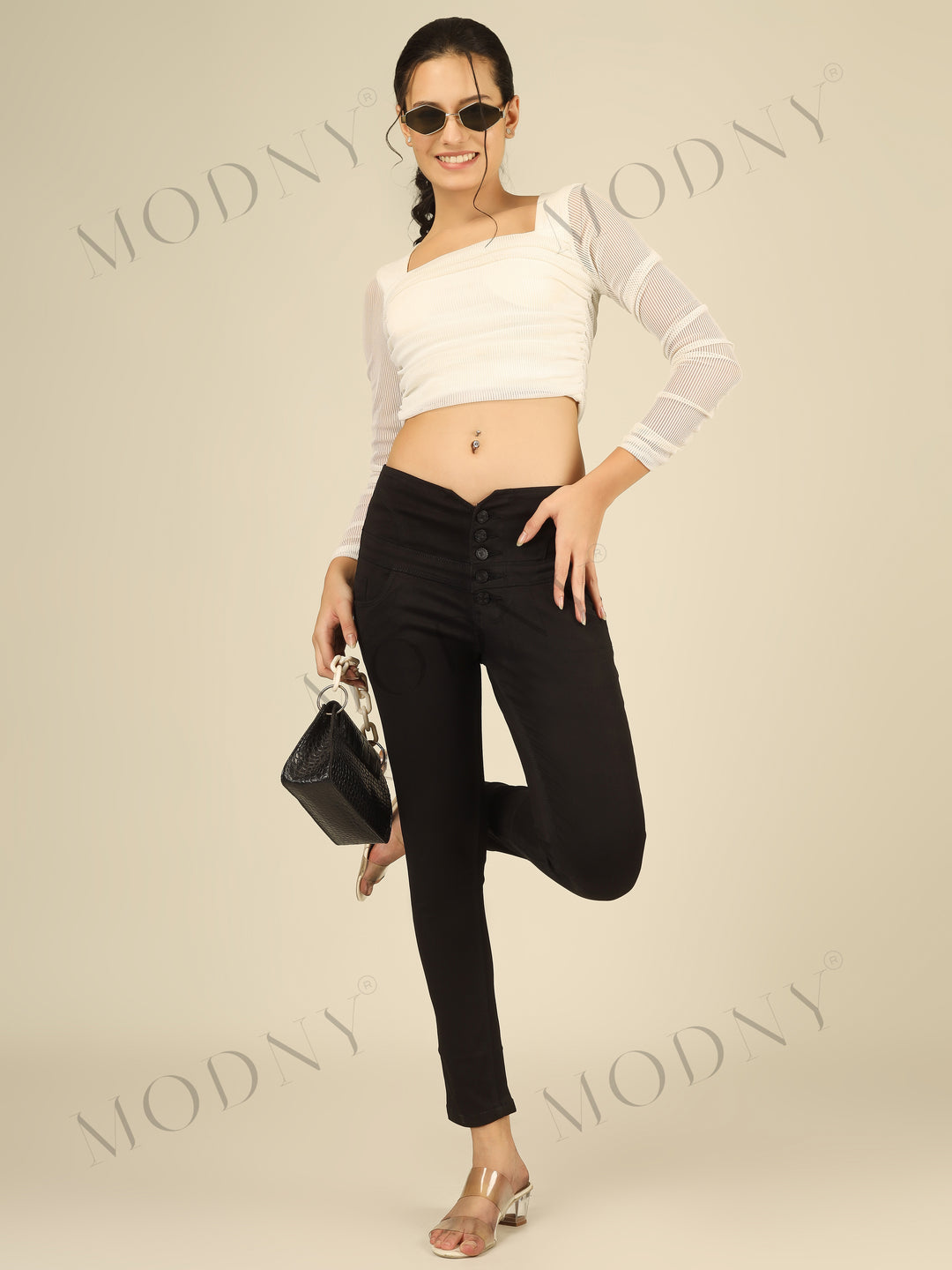SQUARE NECK POWER NET CROP TOP