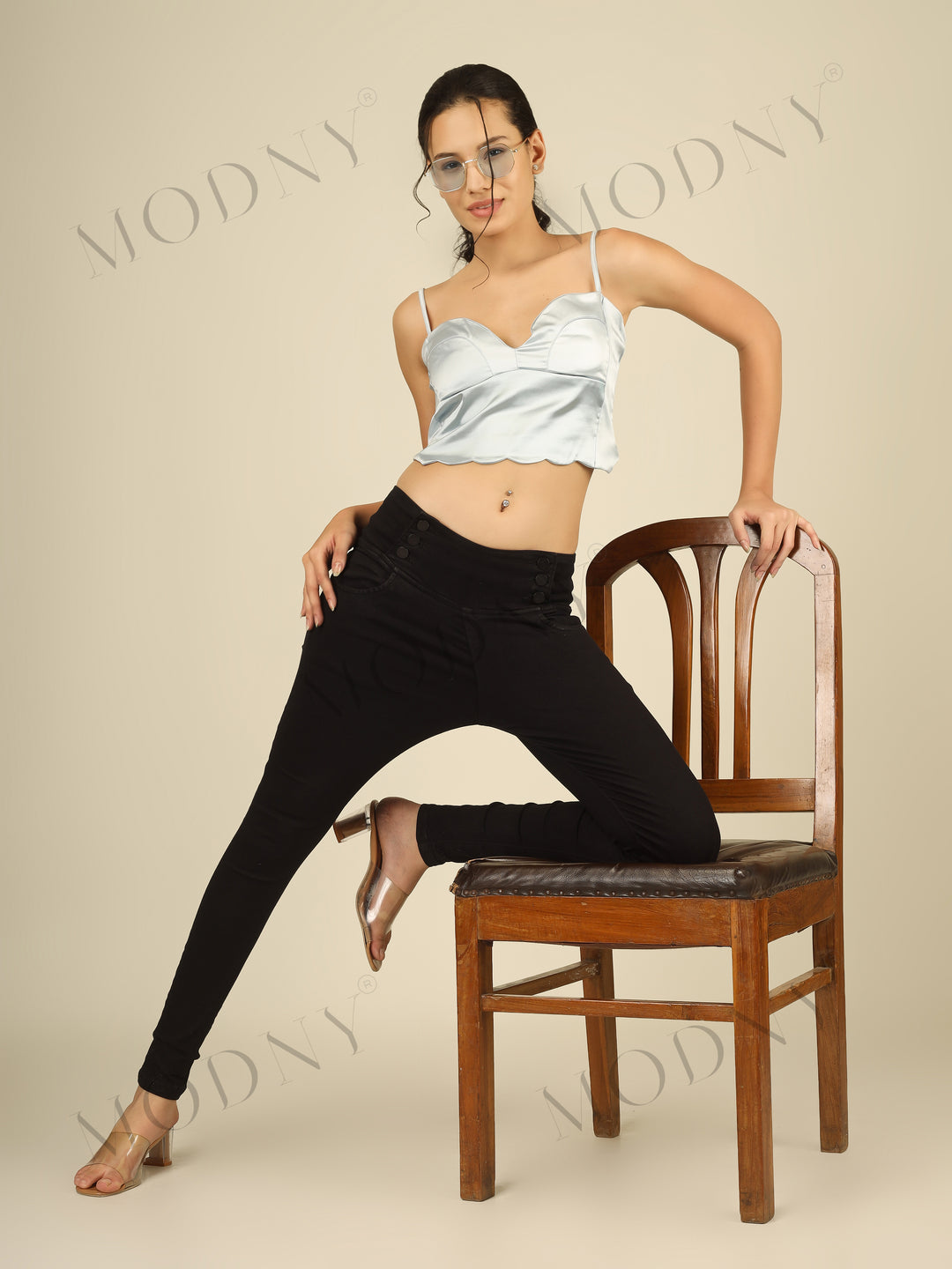SOLID CAMISOLE CROPPED TOP