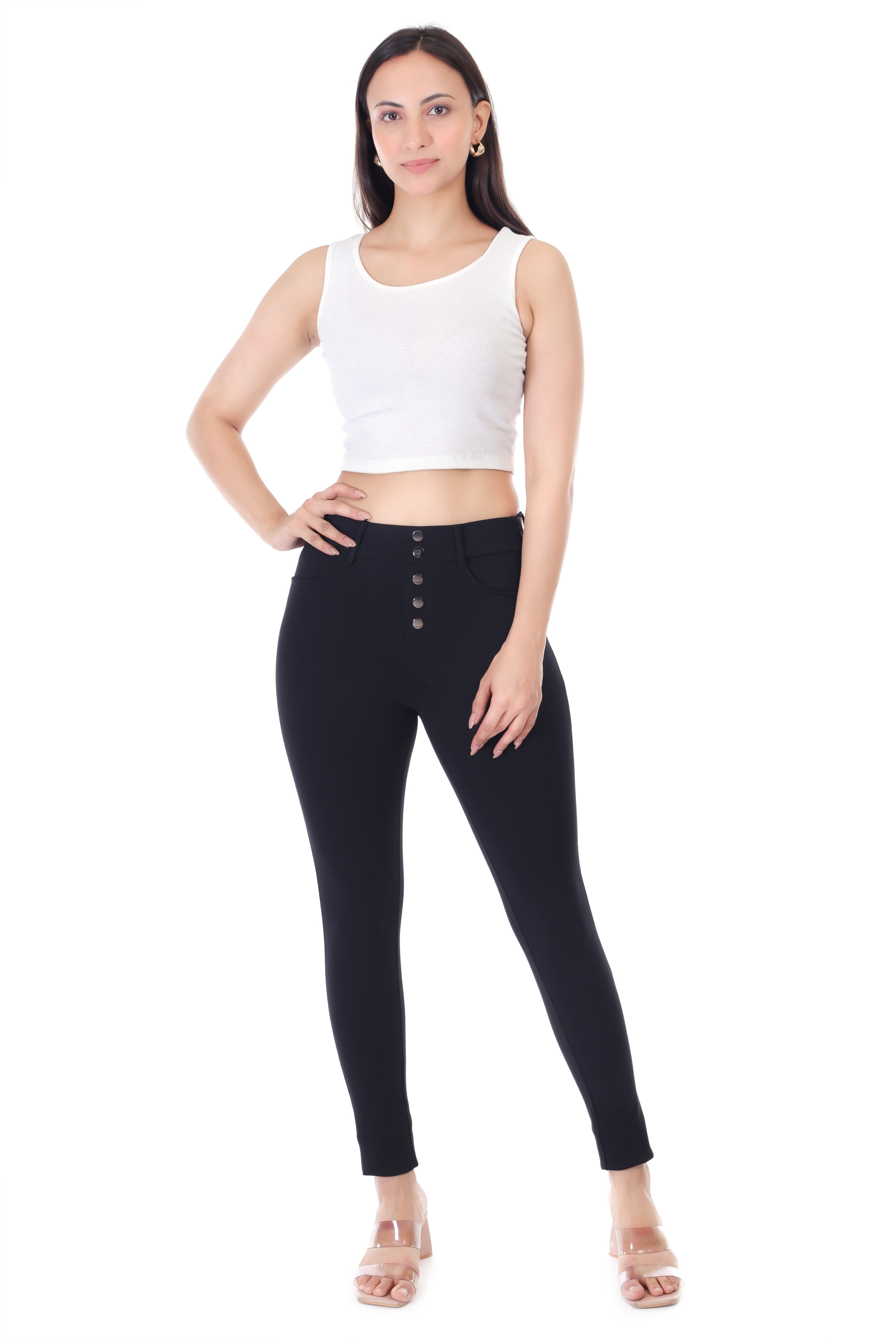 AXIS GRACE HIGH RISE BLACK JEGGING