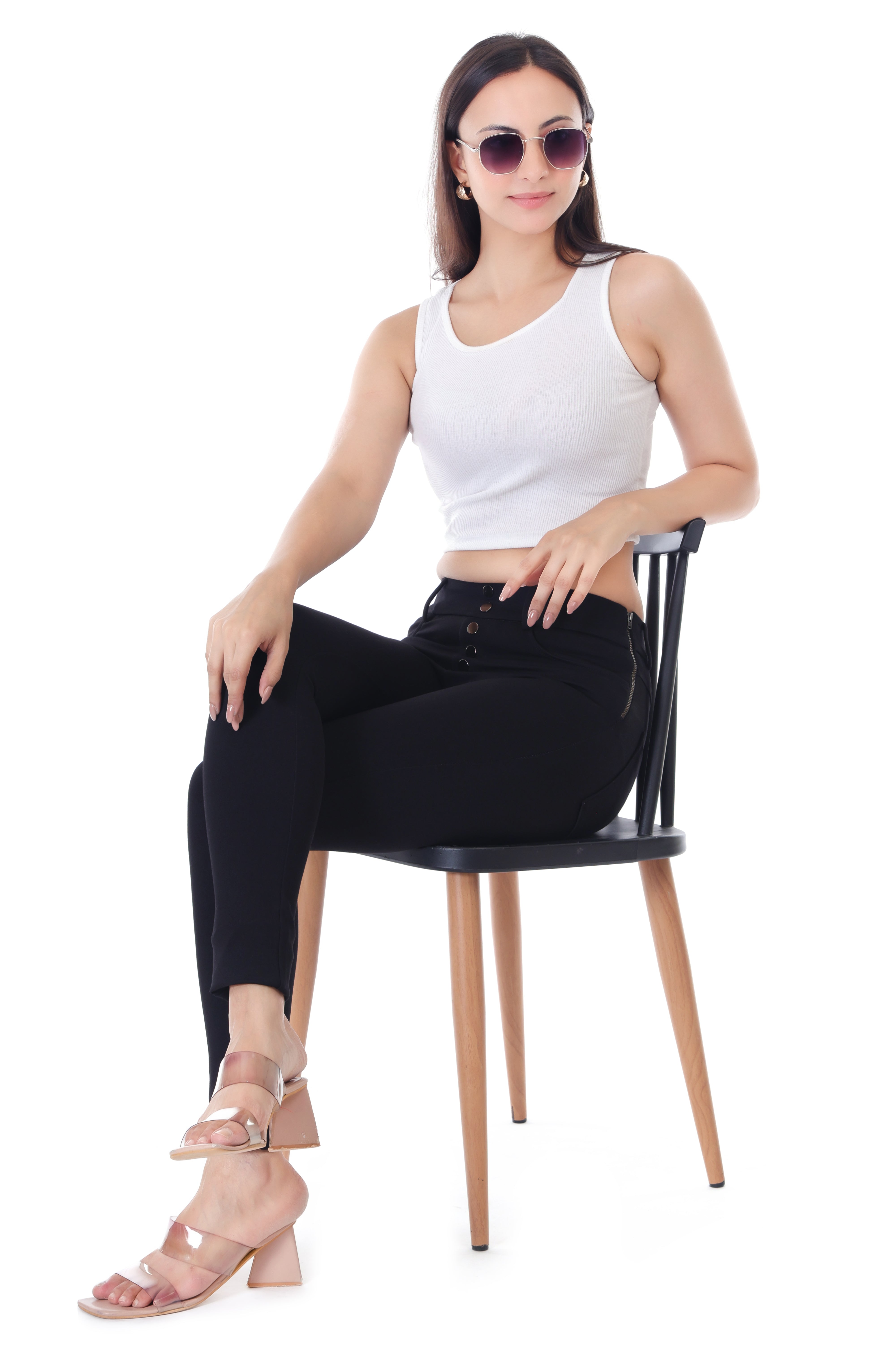 AXIS GRACE HIGH RISE BLACK JEGGING