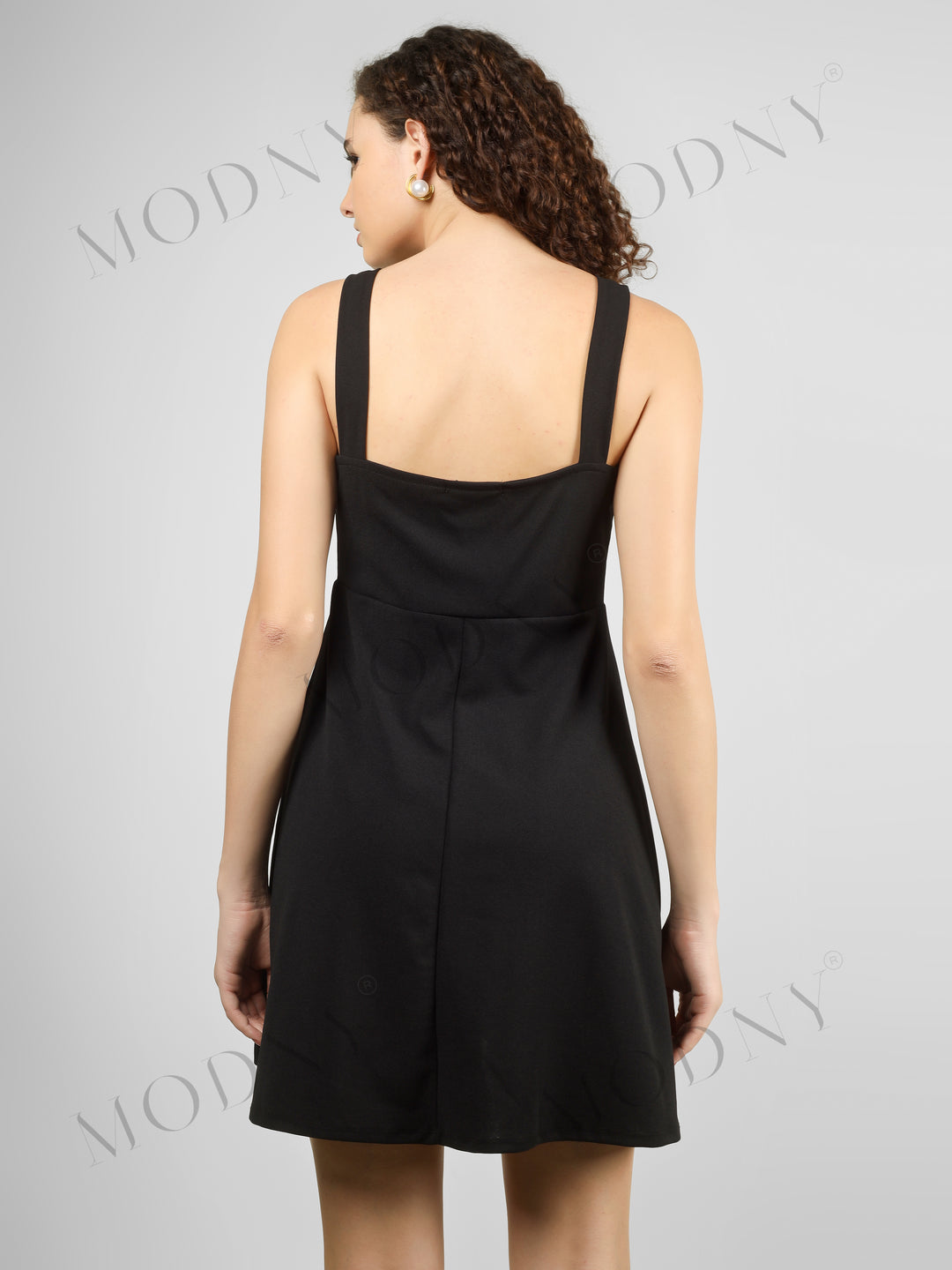 FRONT ZIPPER MINI DRESS