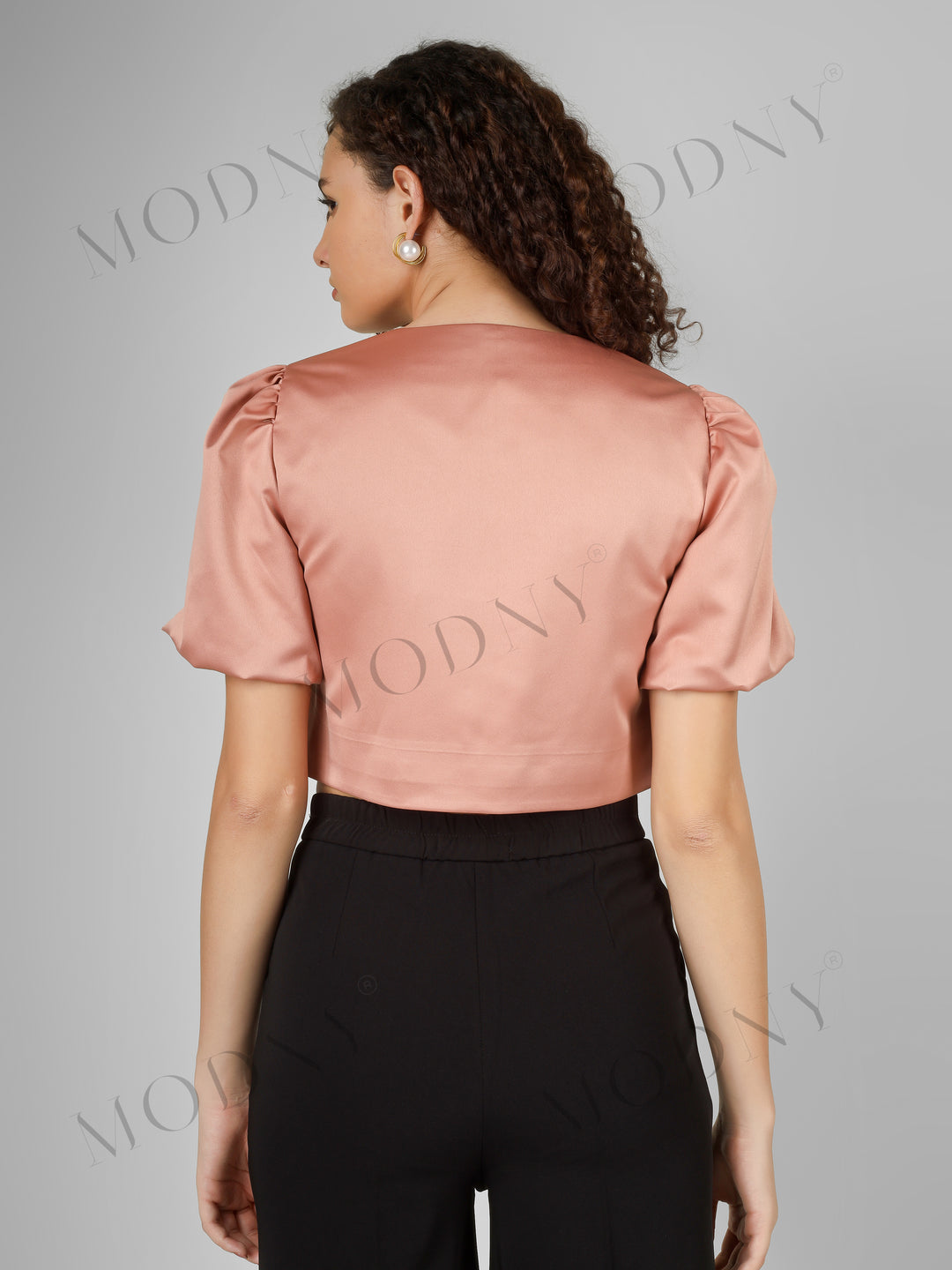 SILKEN GLEAM SATIN TOP