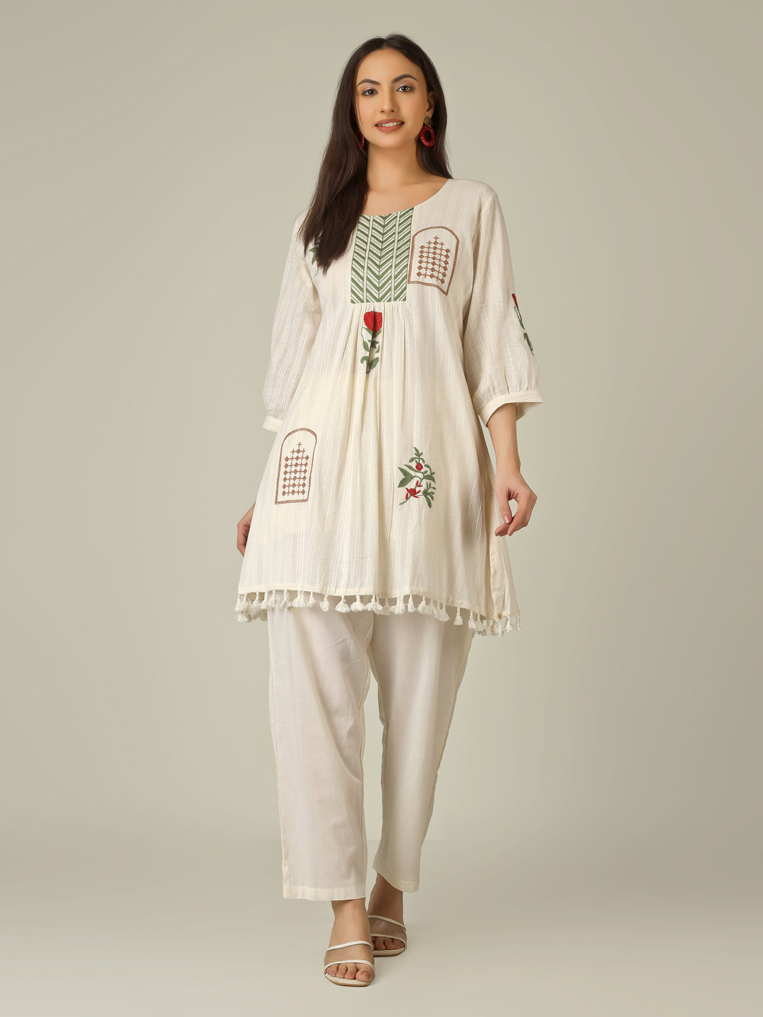 EMBROIDERED MEADOW CO-ORD SET