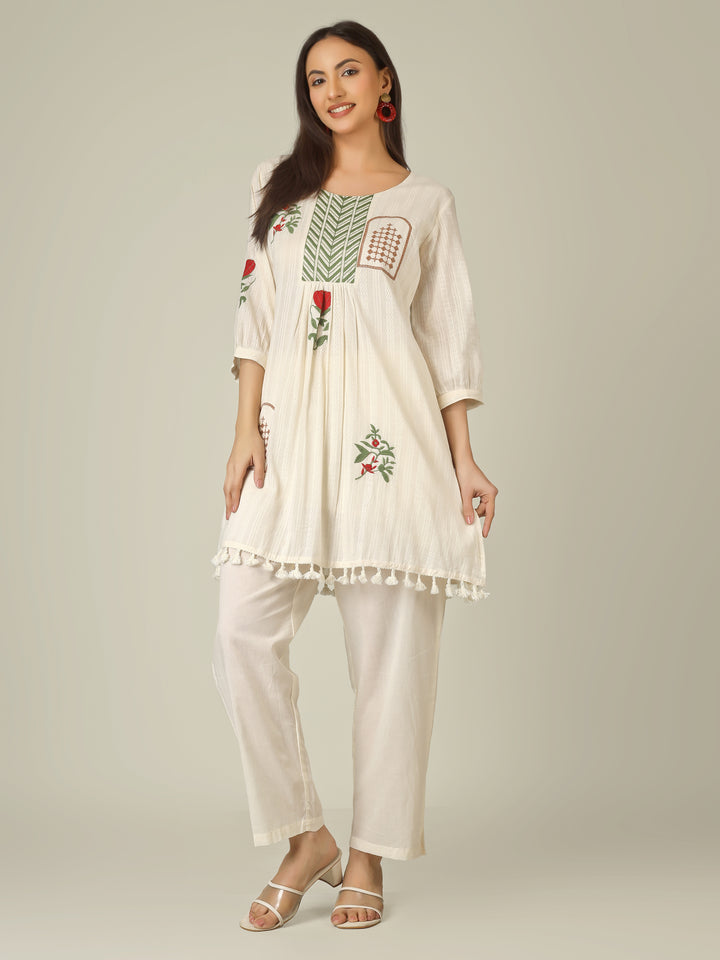 EMBROIDERED MEADOW CO-ORD SET