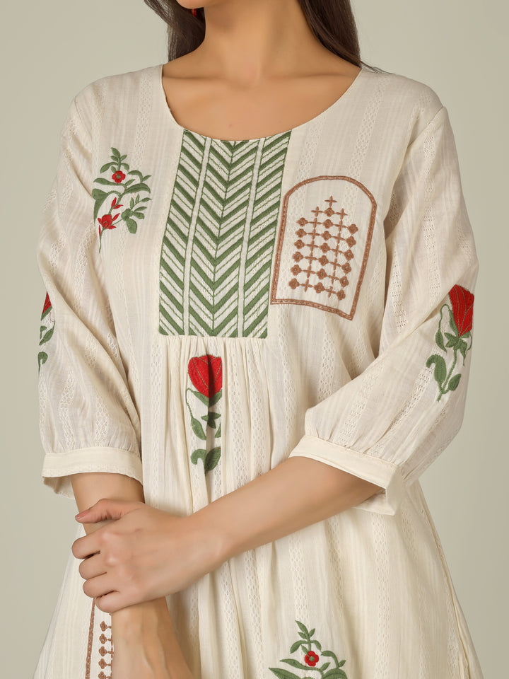 EMBROIDERED MEADOW CO-ORD SET