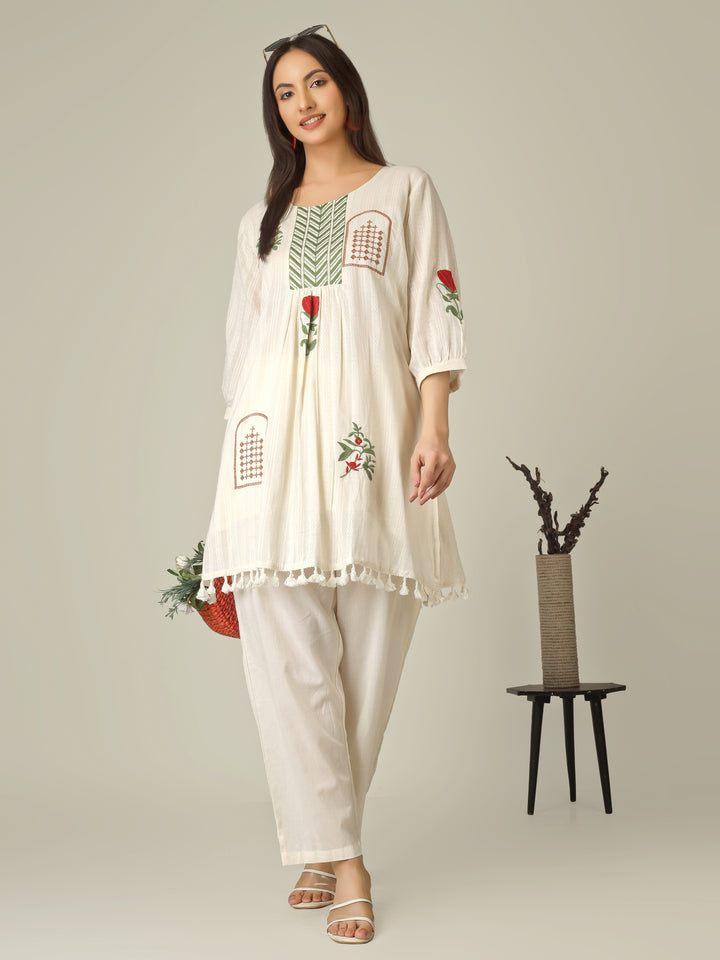 EMBROIDERED MEADOW CO-ORD SET
