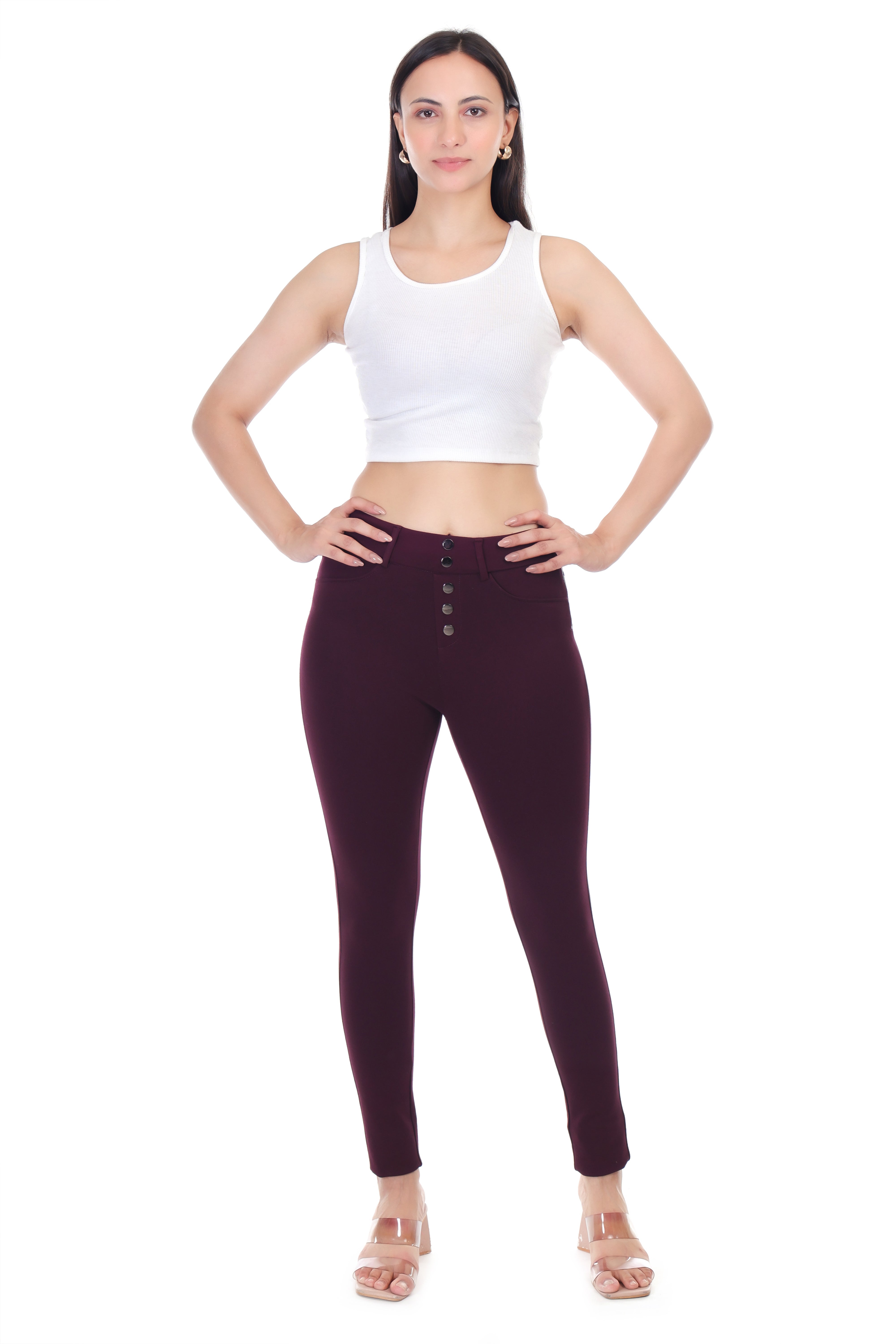 AXIS GRACE HIGH RISE WINE JEGGING