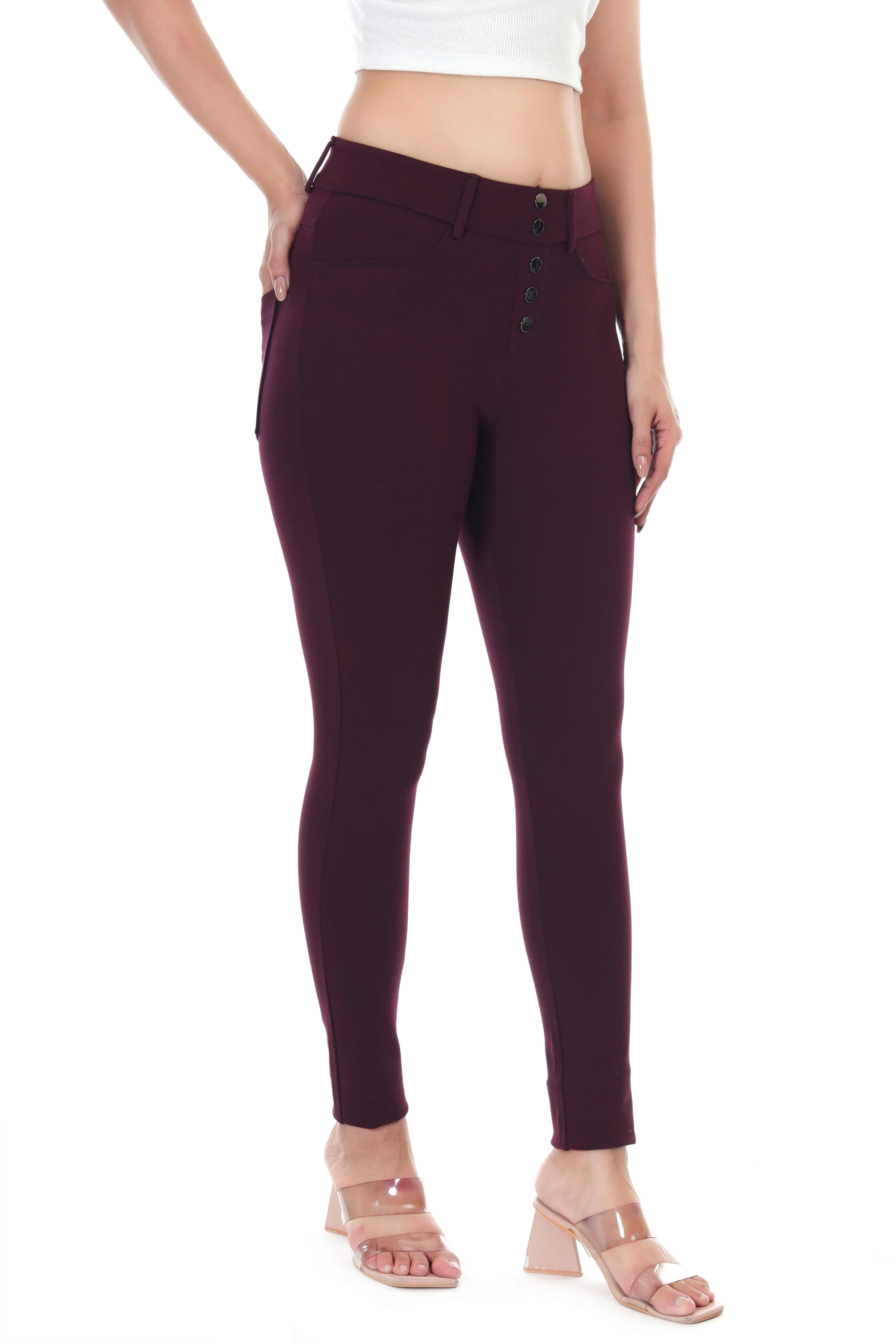 AXIS GRACE HIGH RISE WINE JEGGING