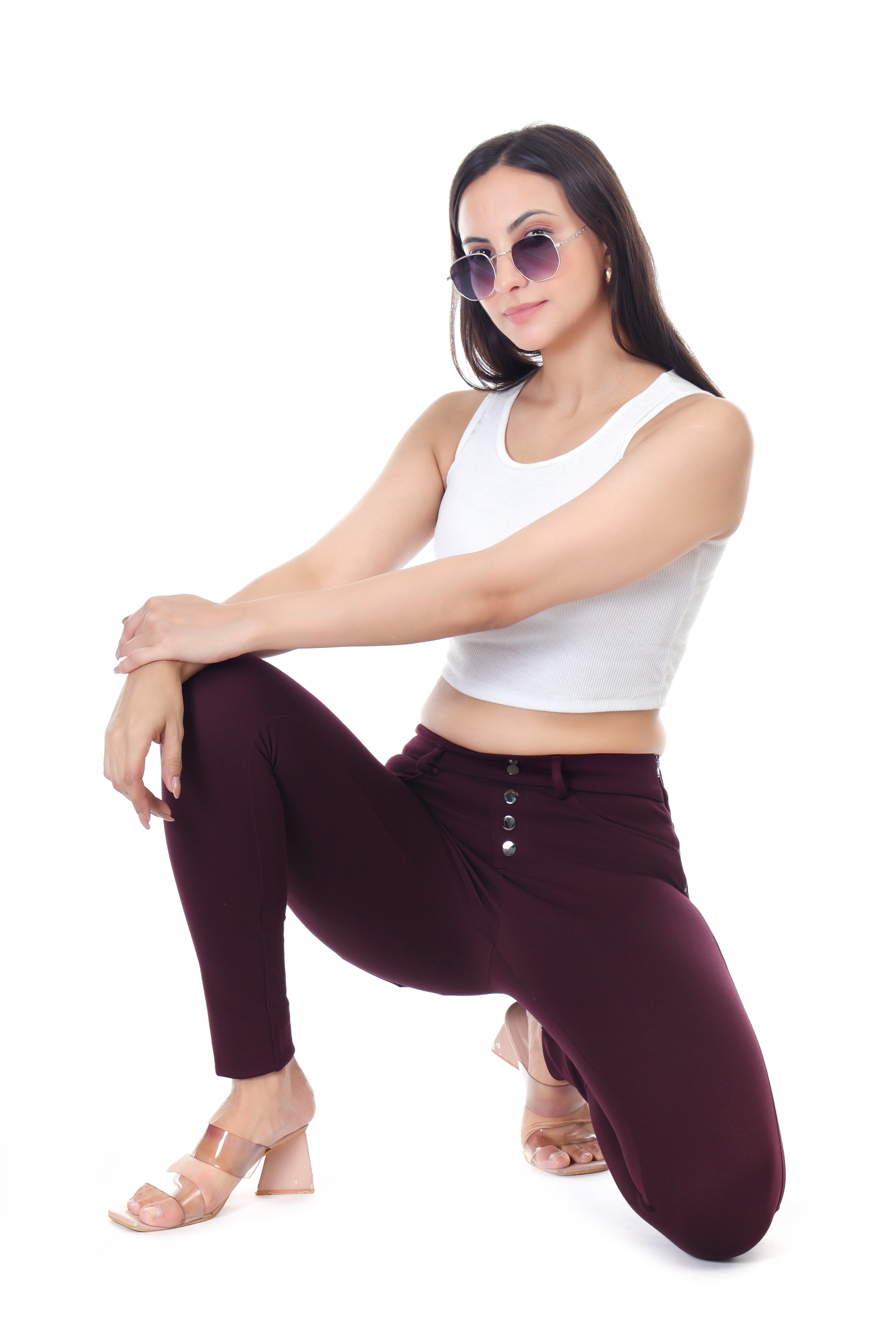AXIS GRACE HIGH RISE WINE JEGGING