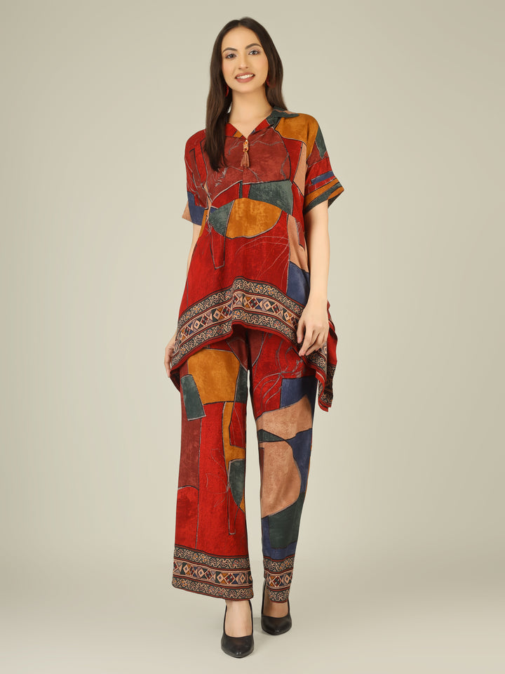 THE RED MOSAIC CO-ORD SET
