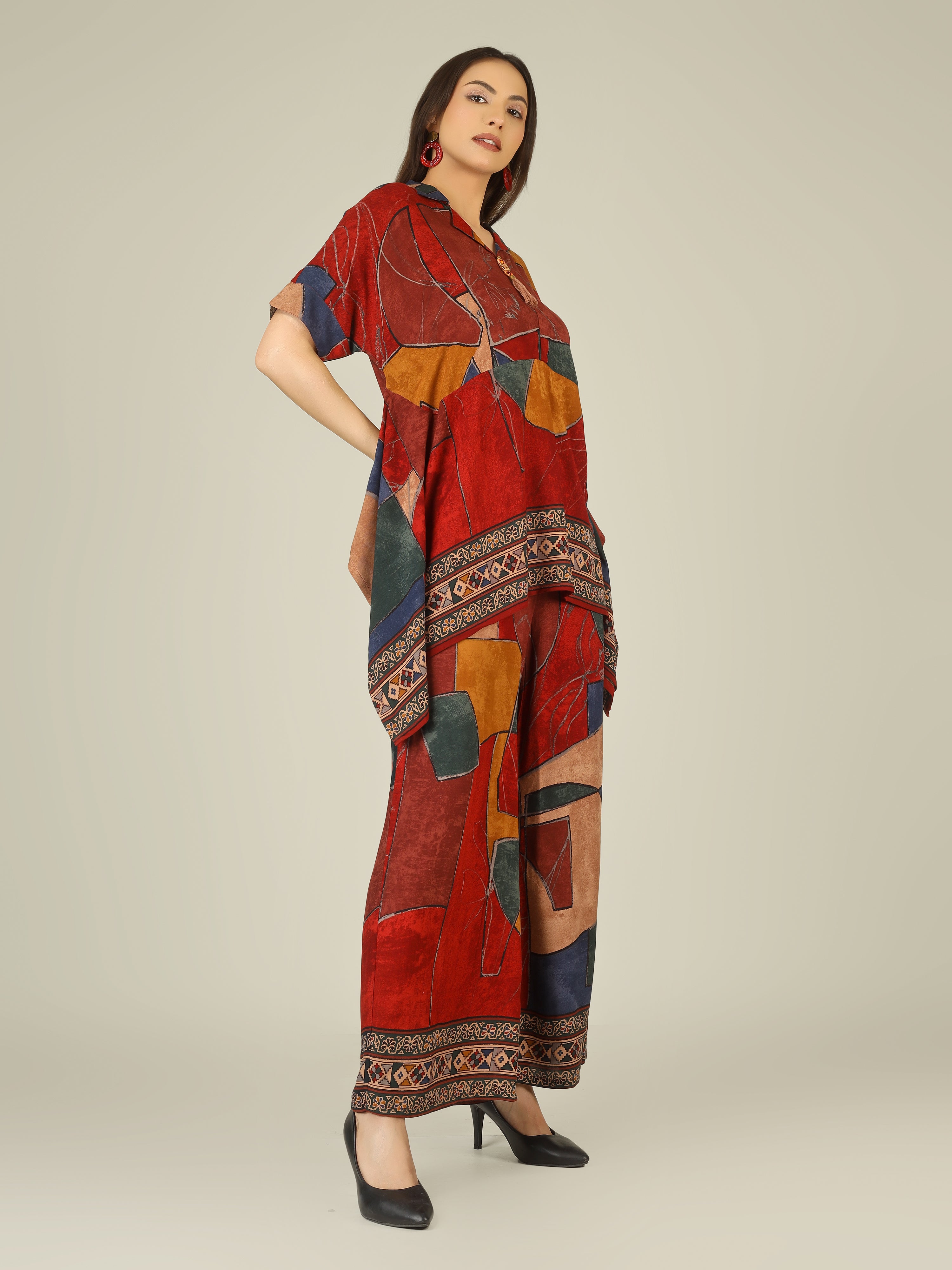 THE RED MOSAIC CO-ORD SET