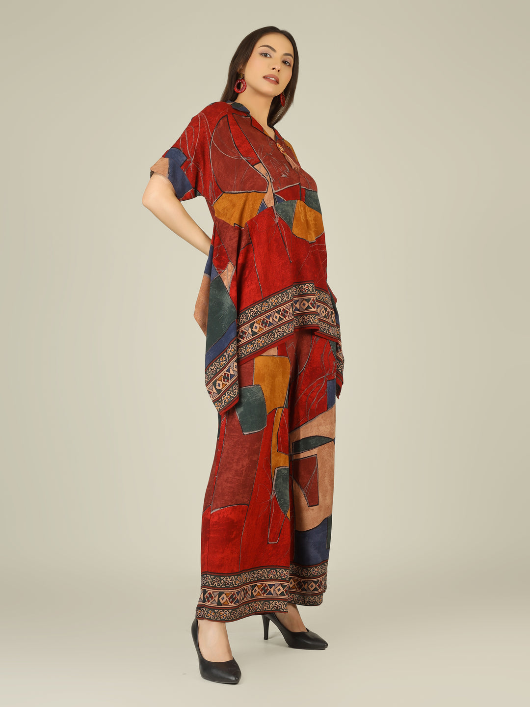 THE RED MOSAIC CO-ORD SET