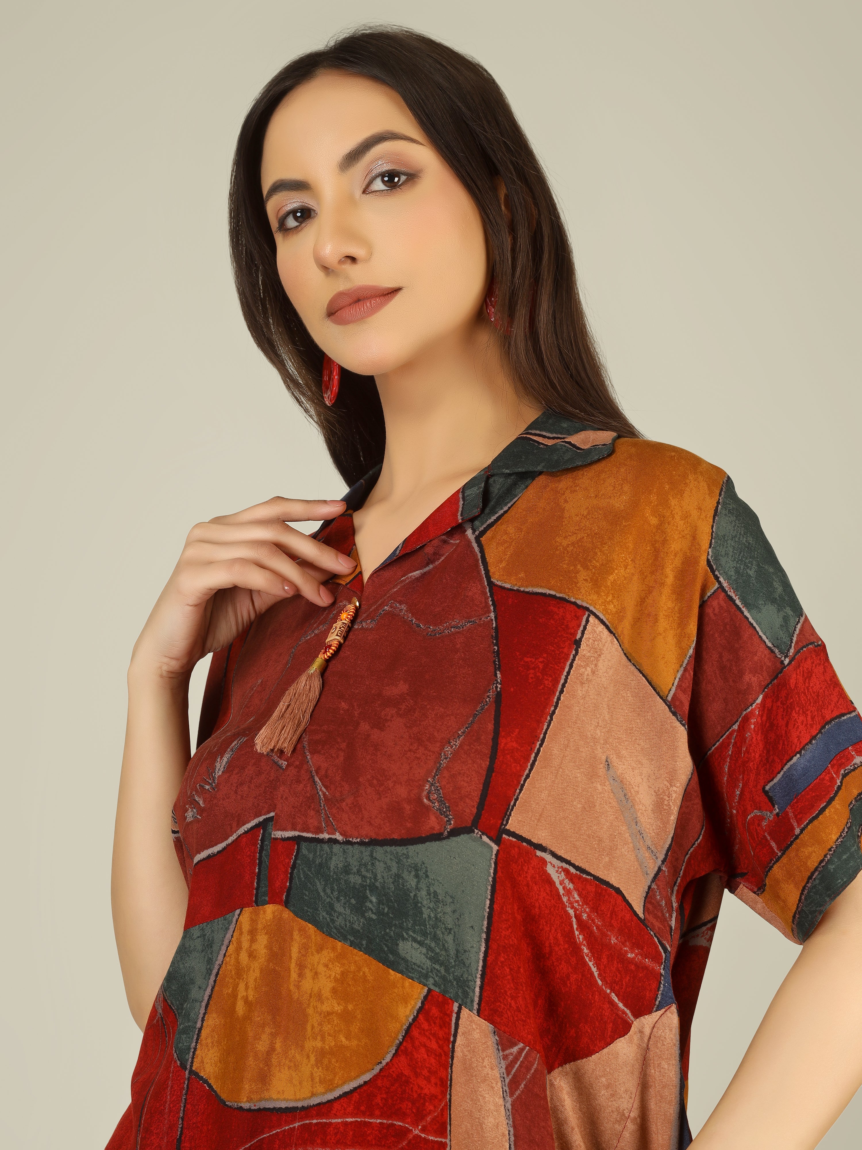 THE RED MOSAIC CO-ORD SET