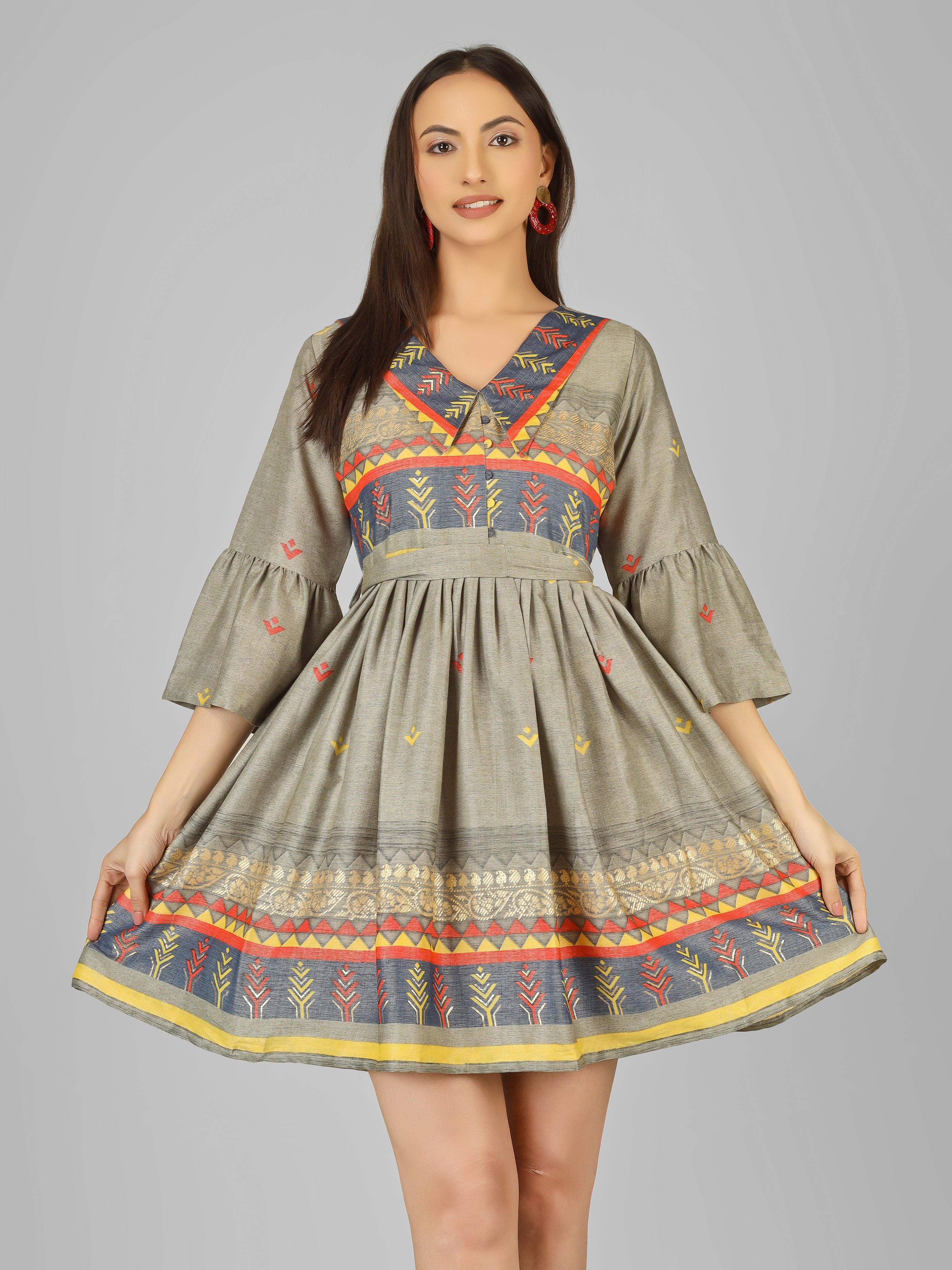 HERITAGE LATTICE TUNIC