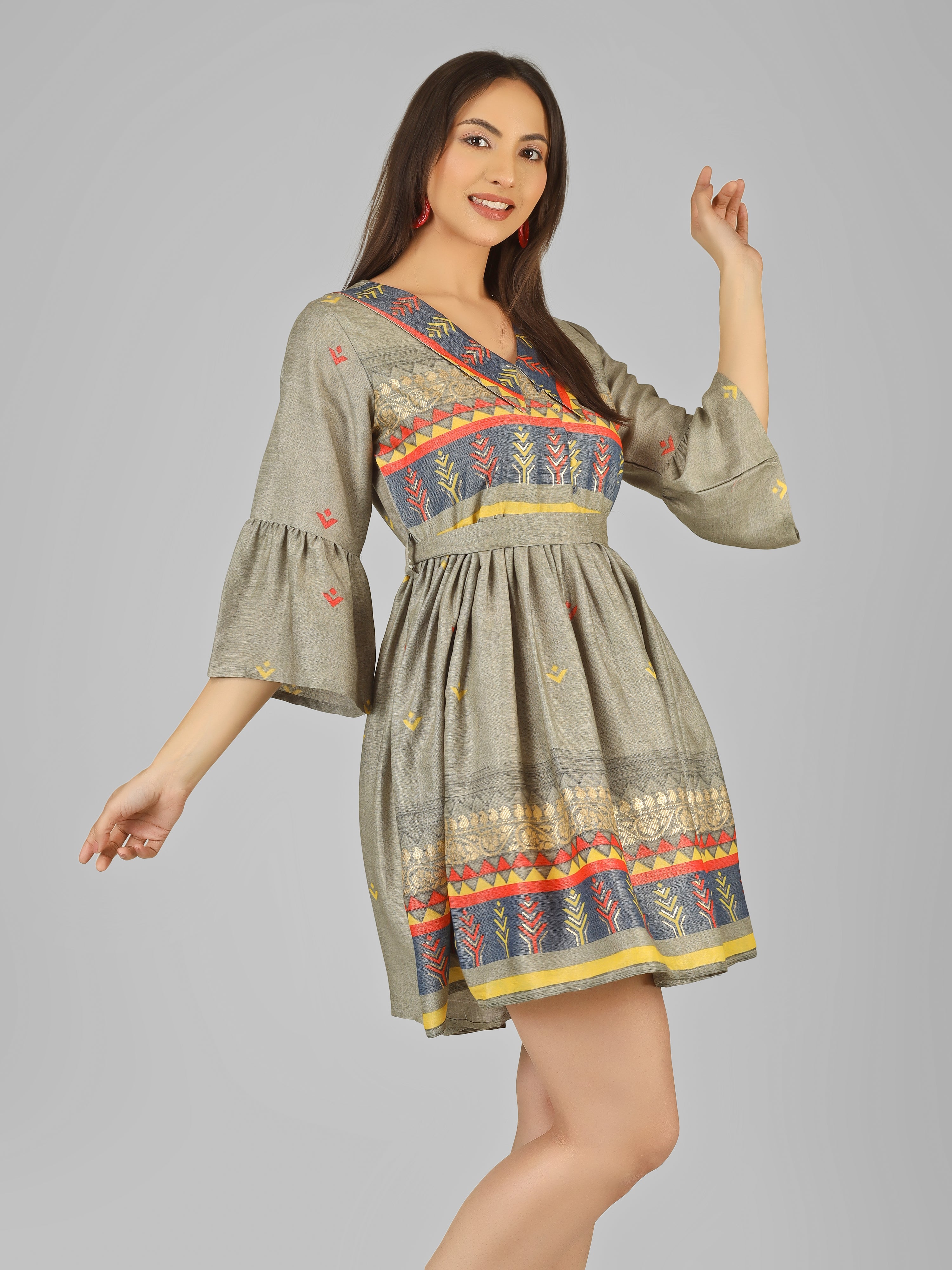 HERITAGE LATTICE TUNIC