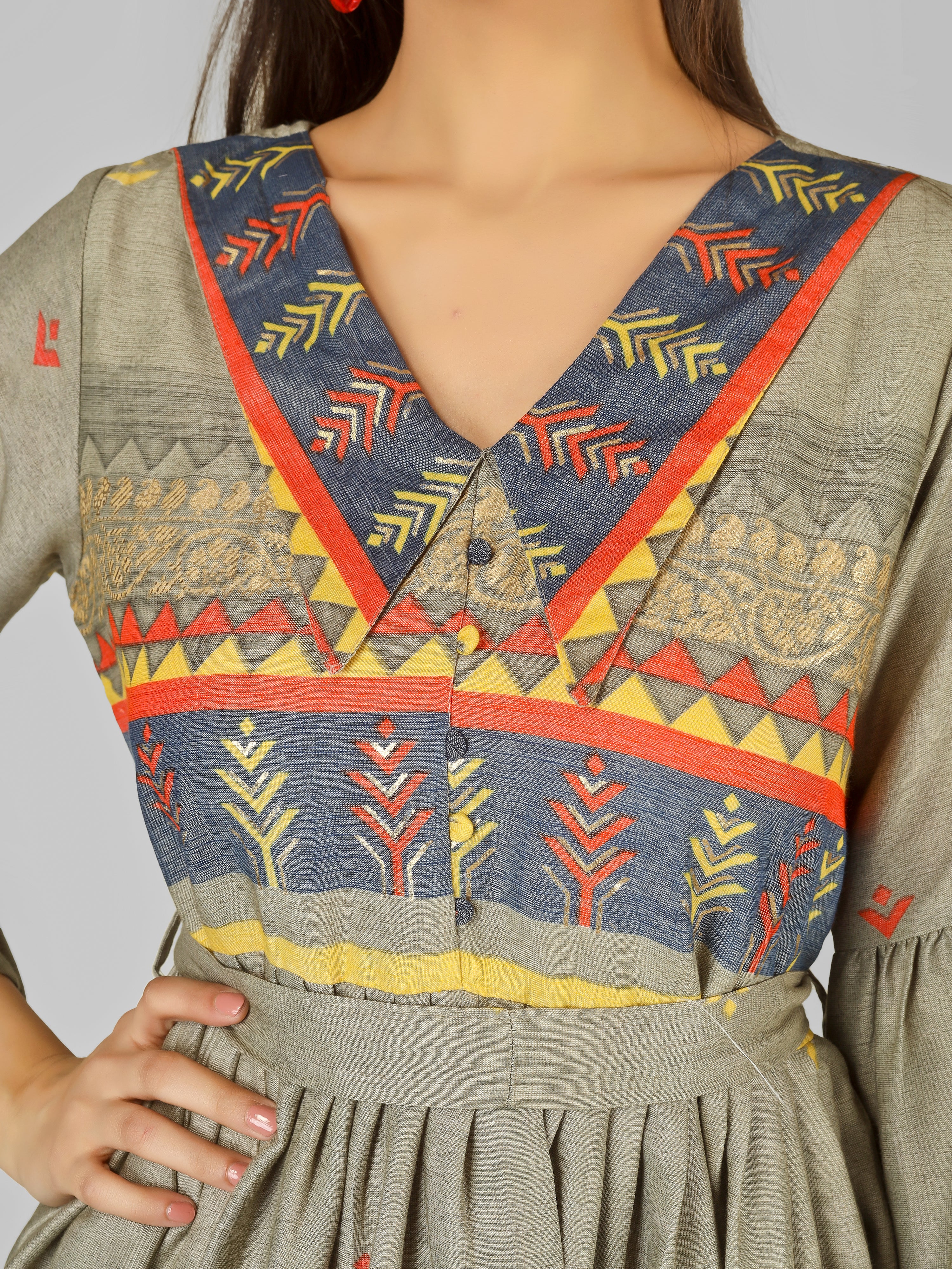 HERITAGE LATTICE TUNIC