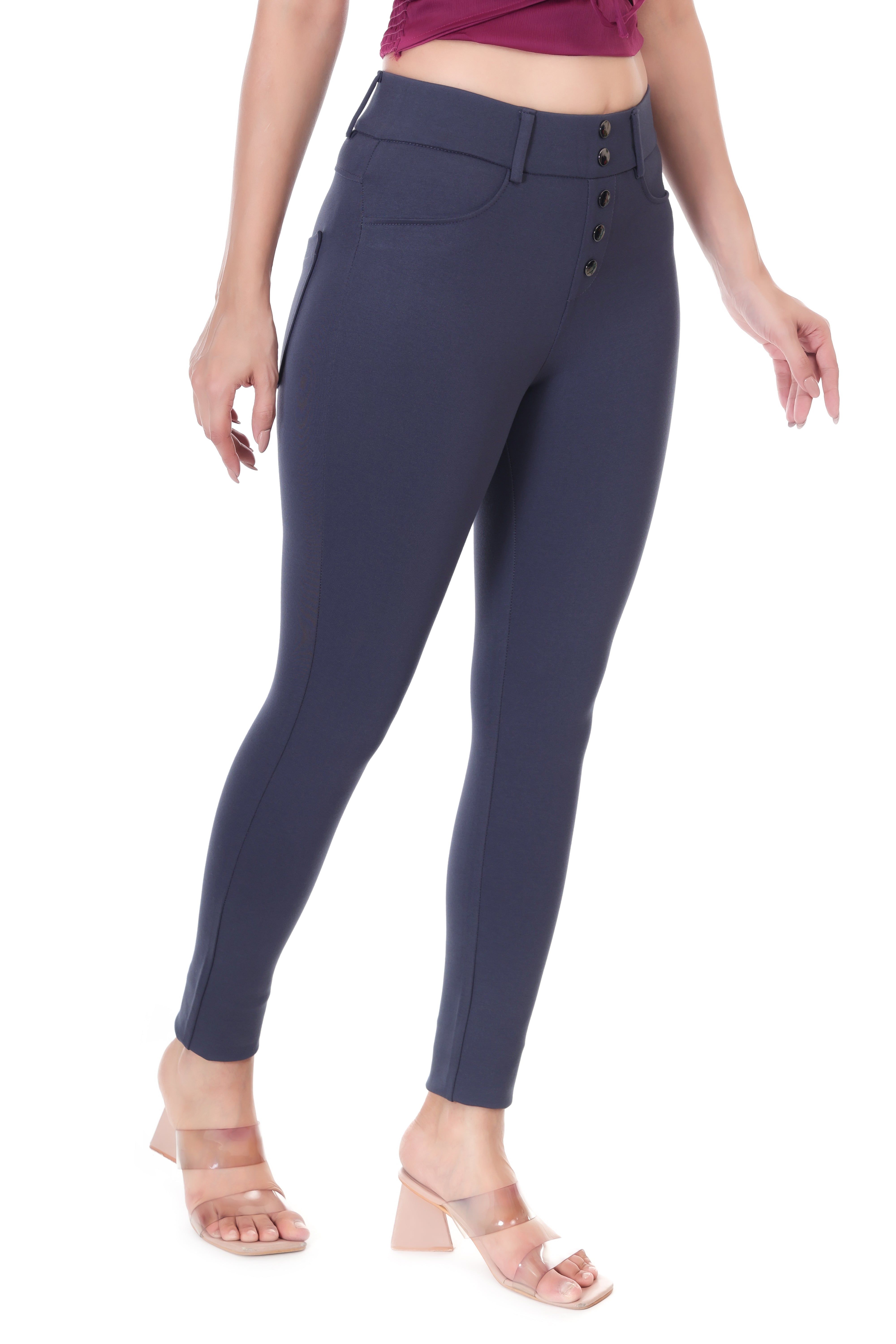 AXIS GRACE HIGH RISE GREY JEGGING