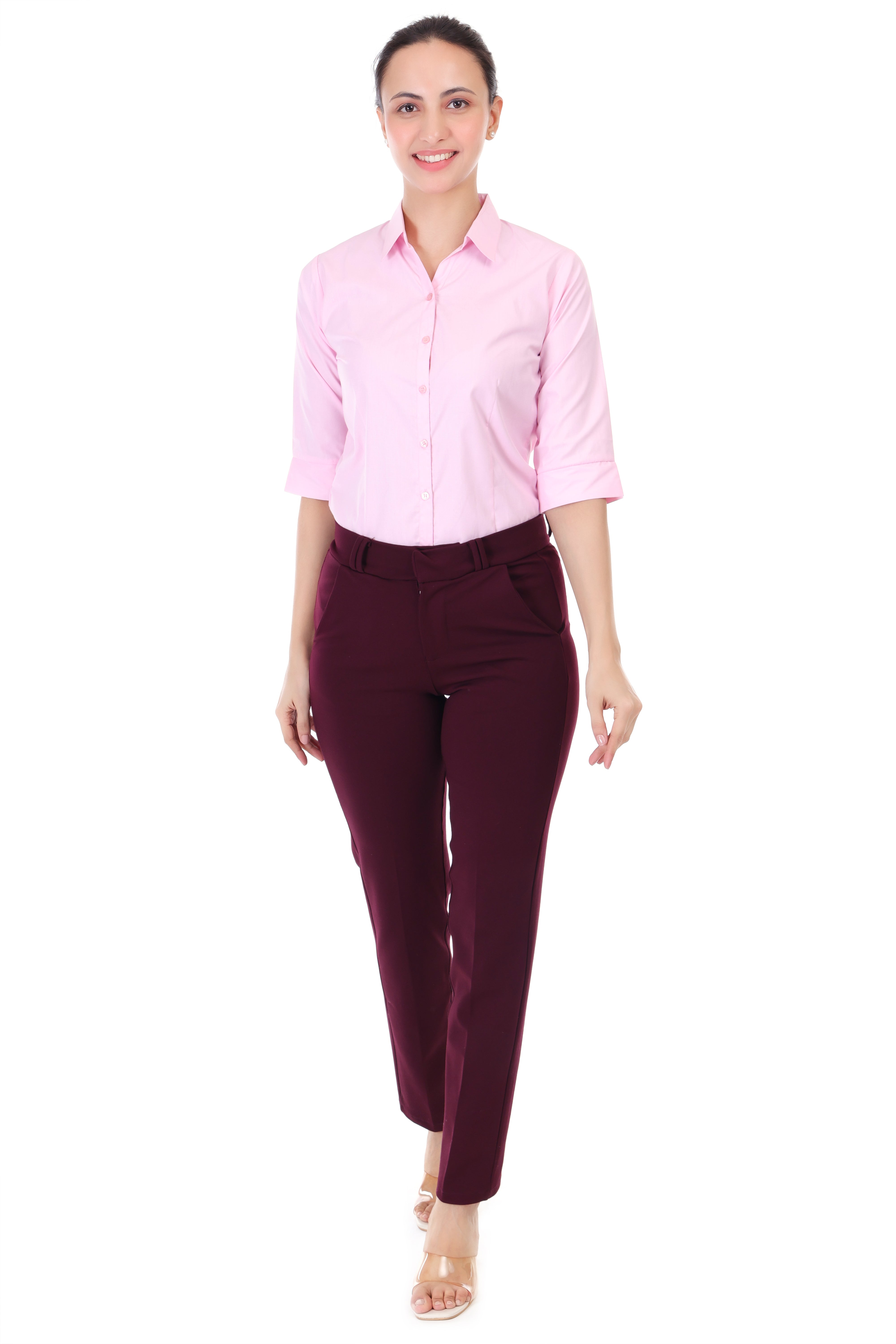 FORMAL STRAIGHT WINE COLORED TROUSER