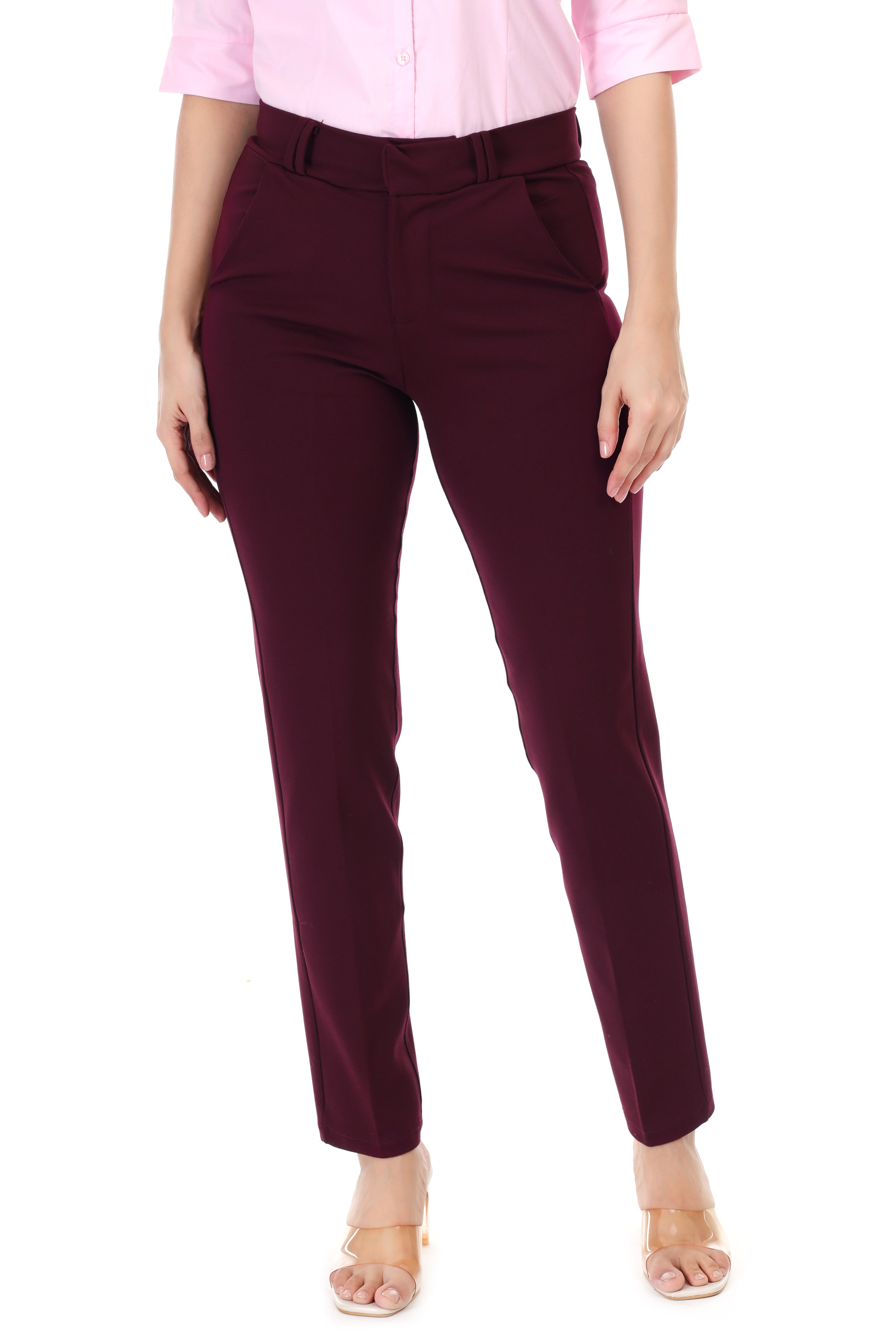 FORMAL STRAIGHT WINE COLORED TROUSER