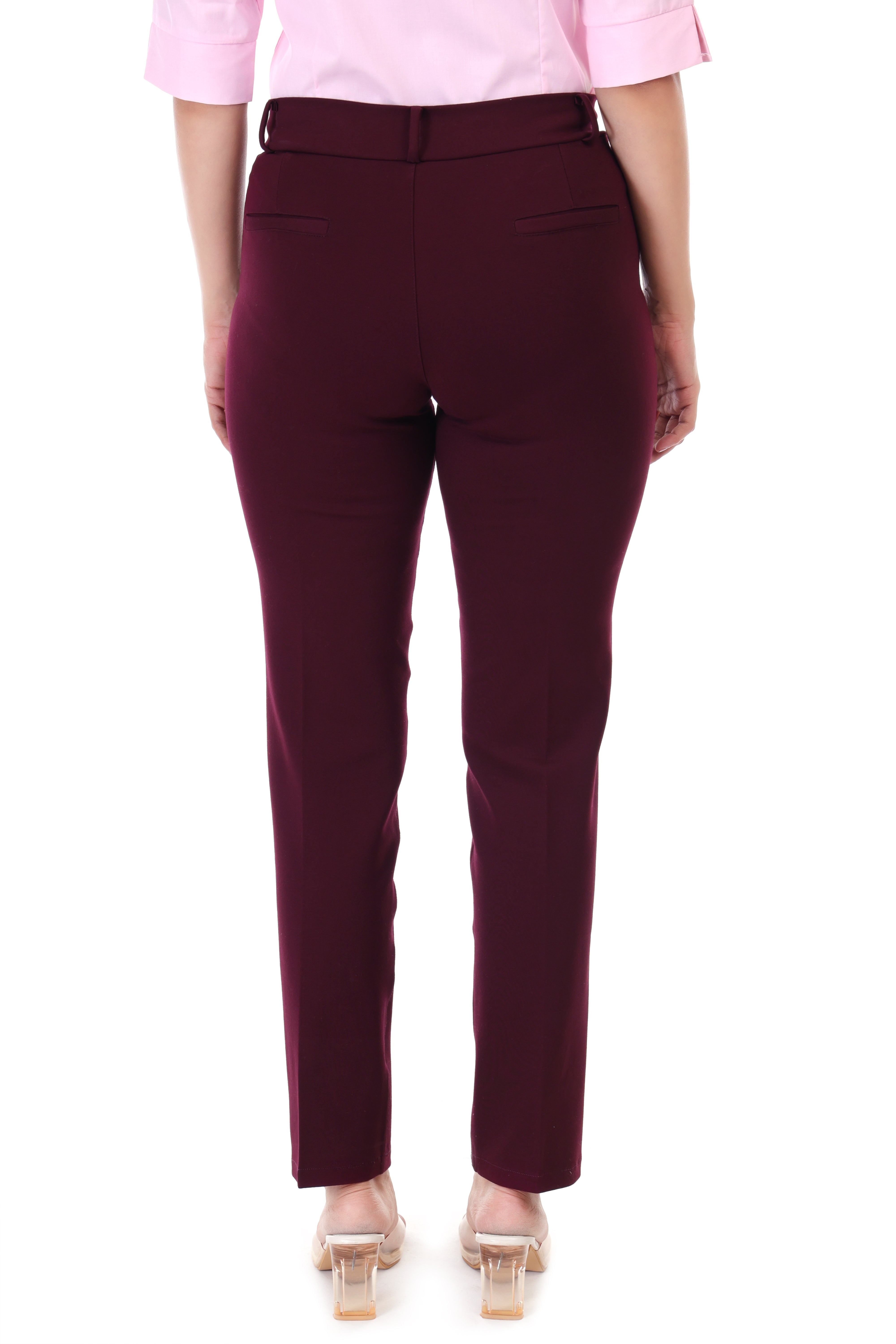 FORMAL STRAIGHT WINE COLORED TROUSER