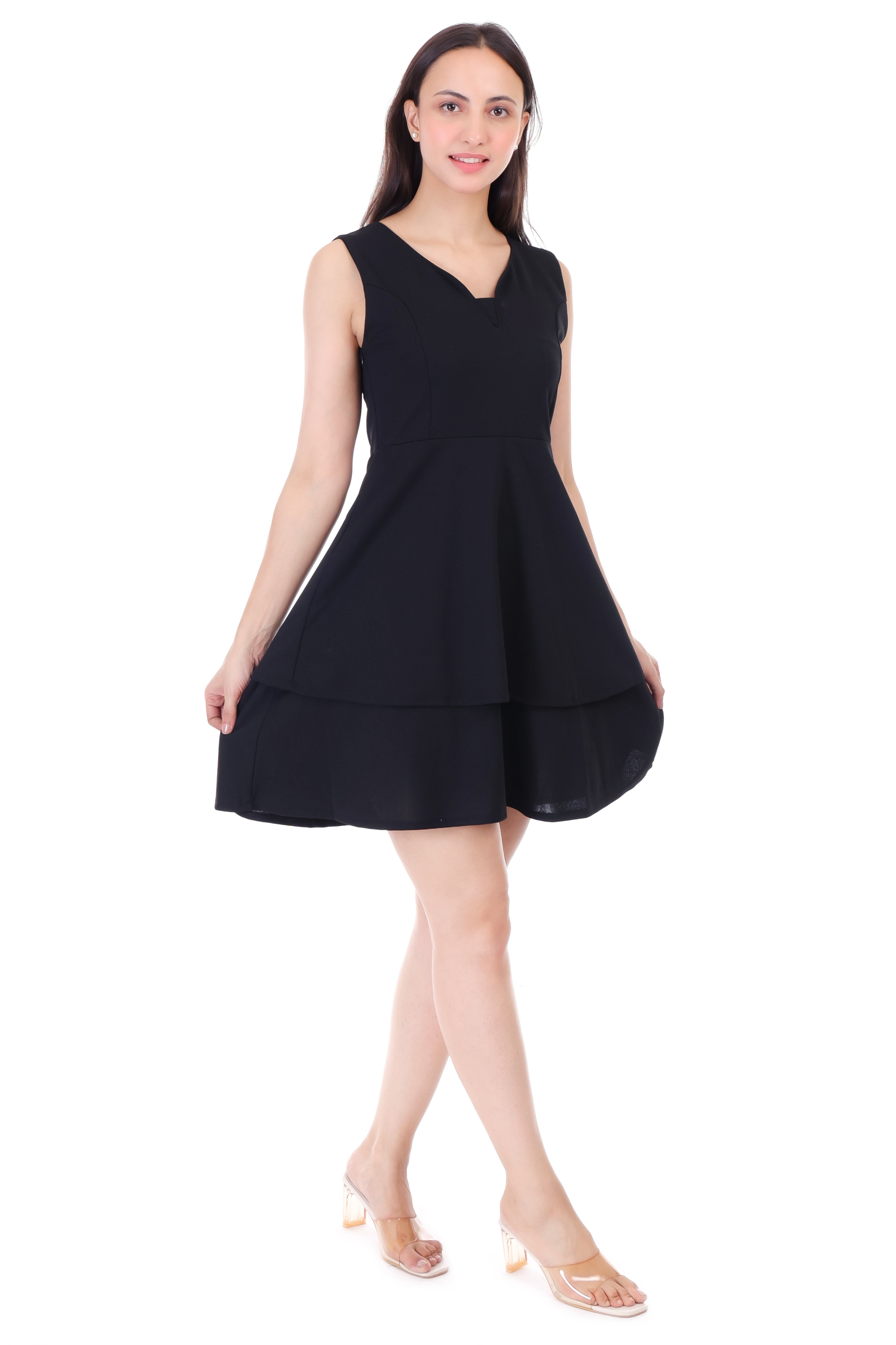 FRILLFLAUNT MINI DRESS