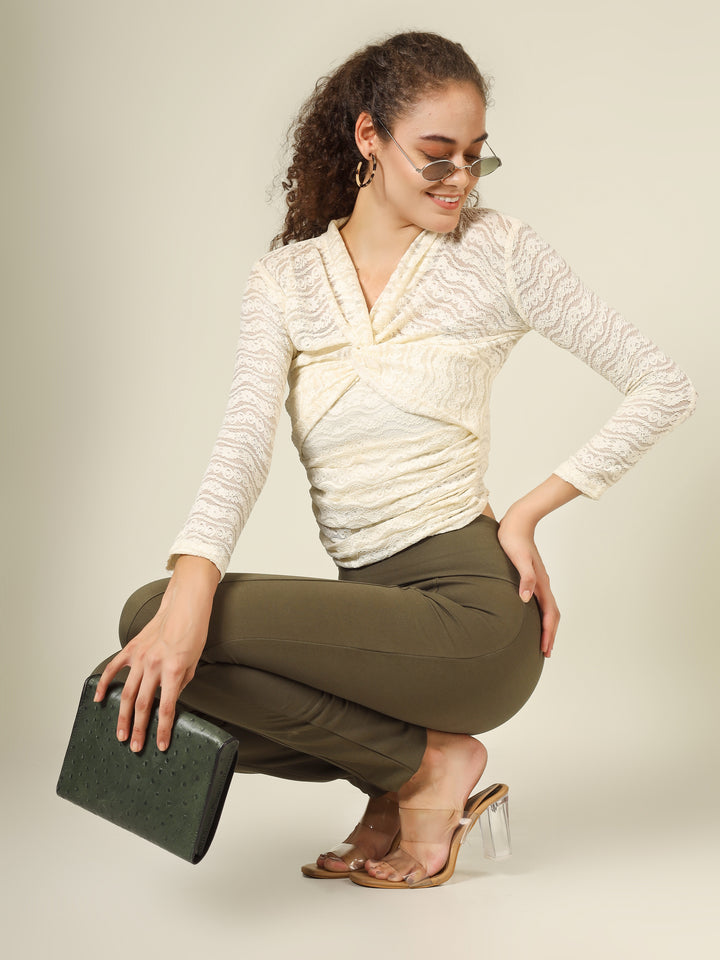 CROCHET KNOT WRAPPED TOP