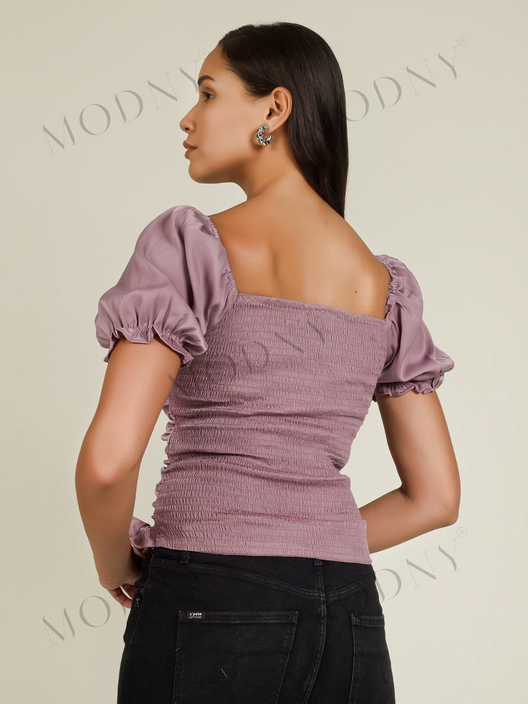 RUFFLE WRAP CROP TOP