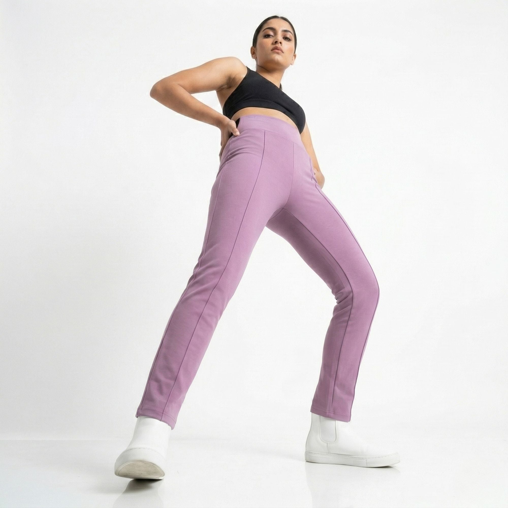 FORMAL HIGH WAIST JEGGING POP PINK