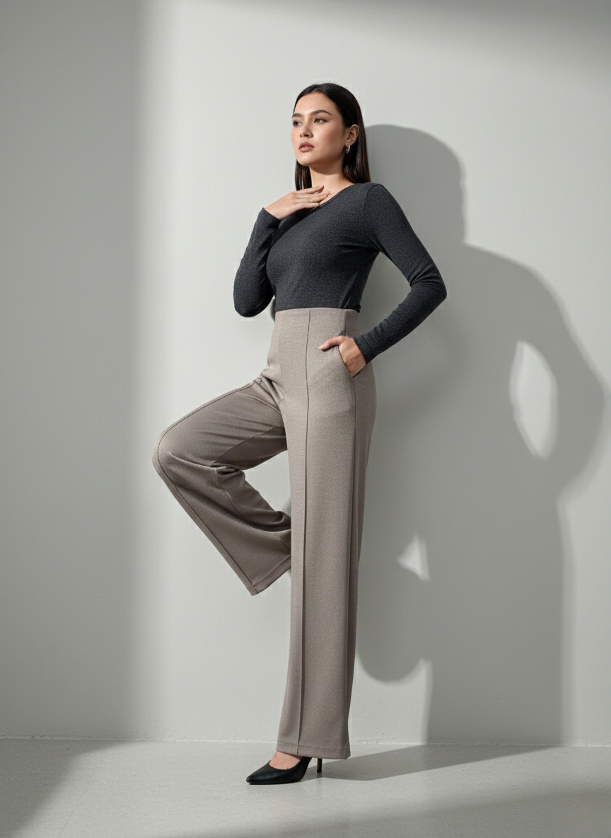 LUXE FLOW STRAIGHT FORMAL PANTS