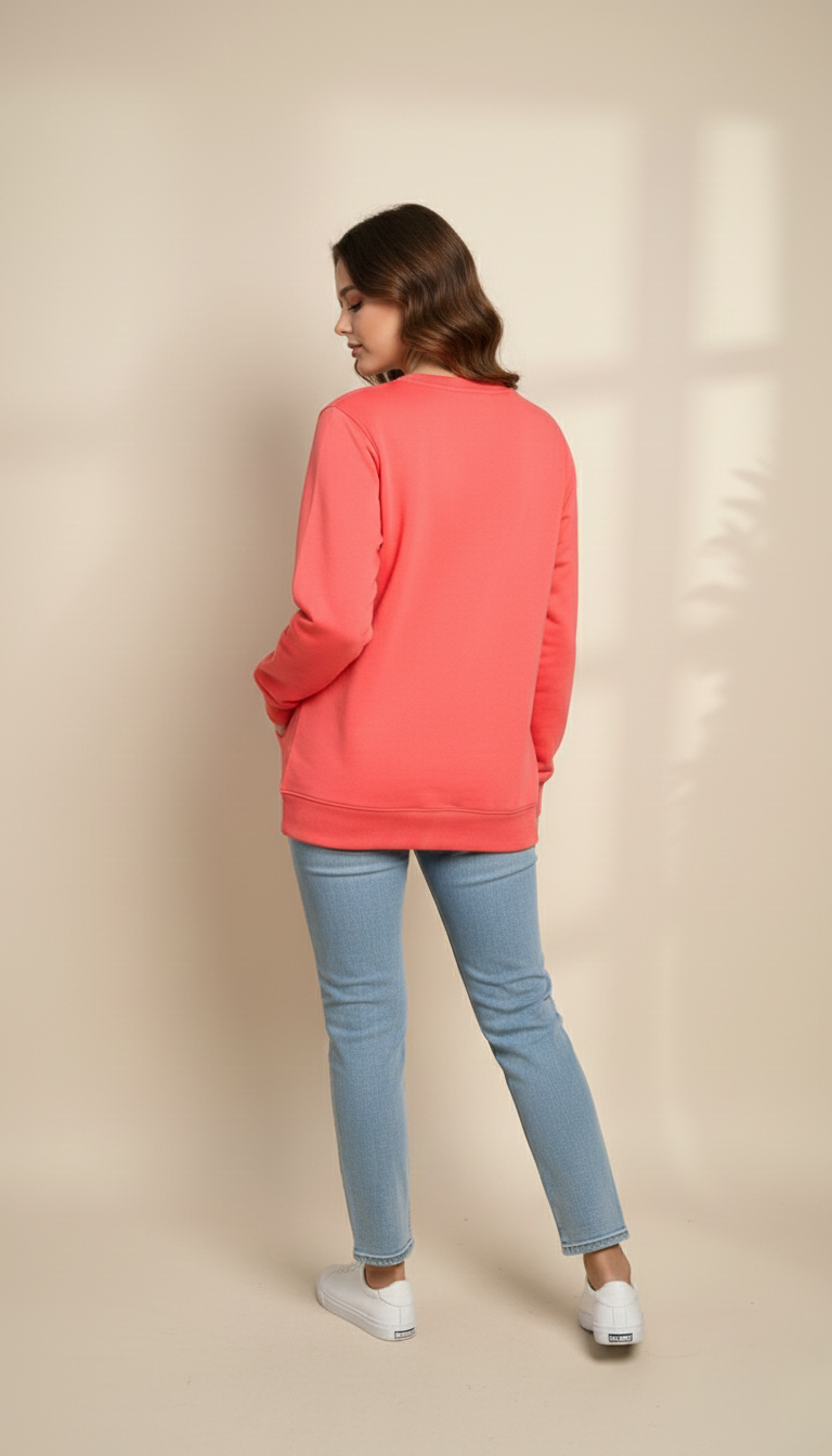Elegant Red Sweatshirt