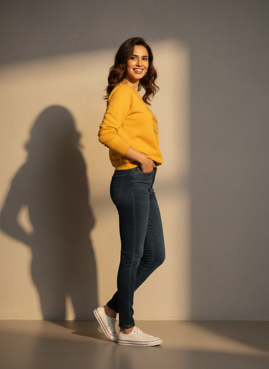 Minimal Yellow Sweatshirt