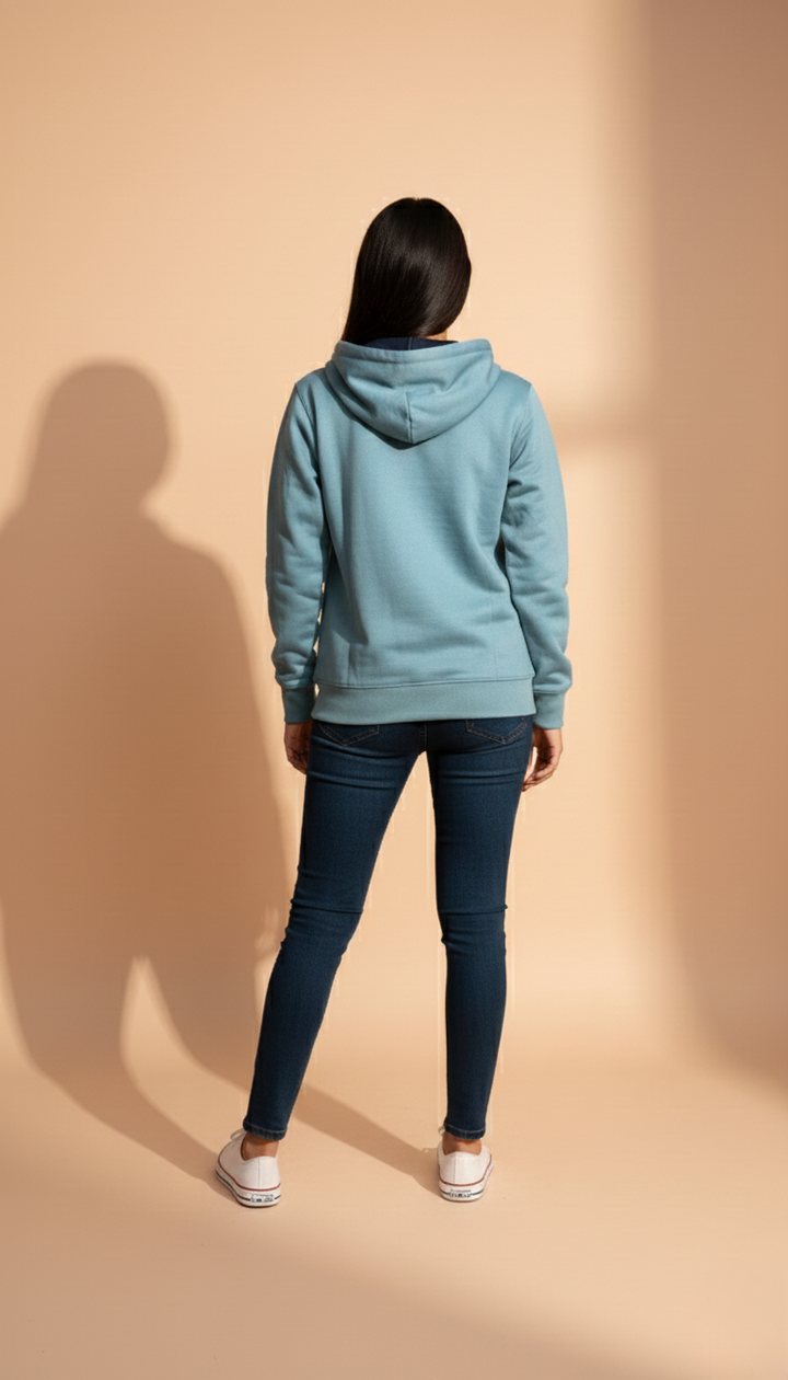 Teal Zipper Hoodie