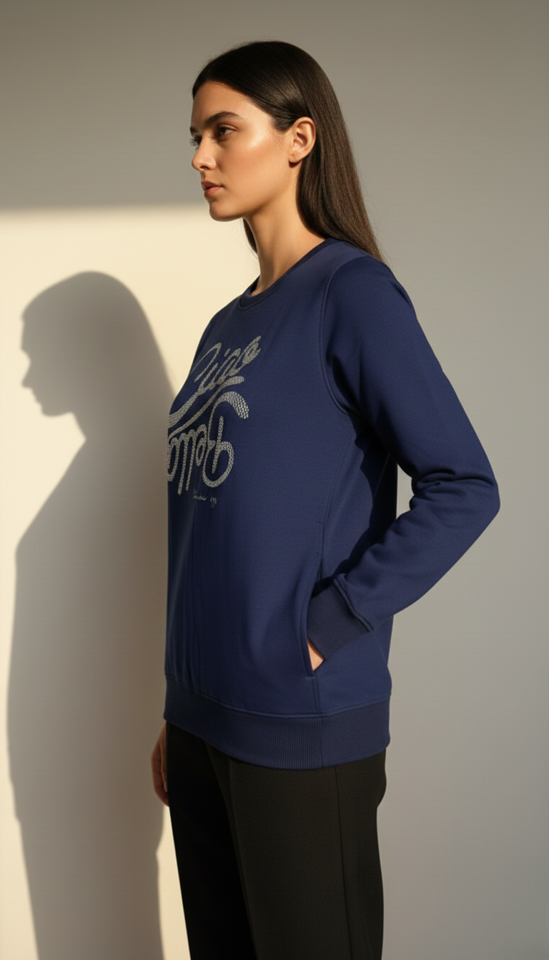 Downtown Navy Blue Sweatshirt