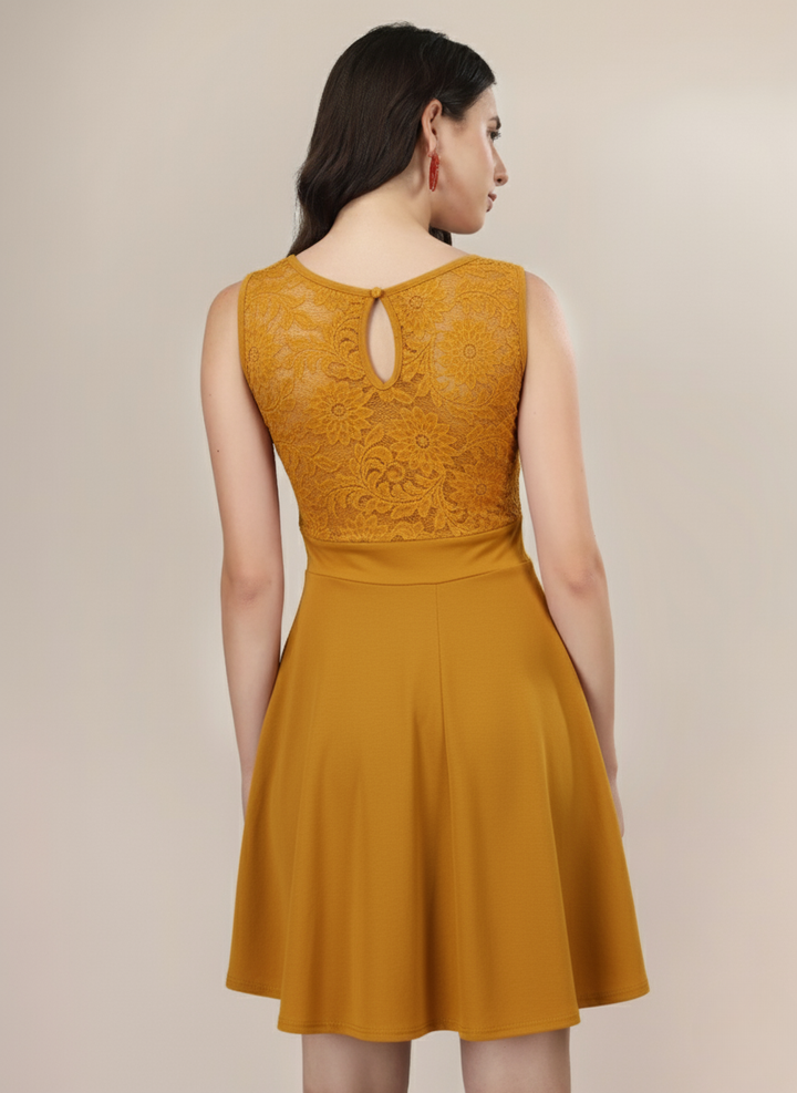 ROSE ALLURE TEXTURED MINI DRESS