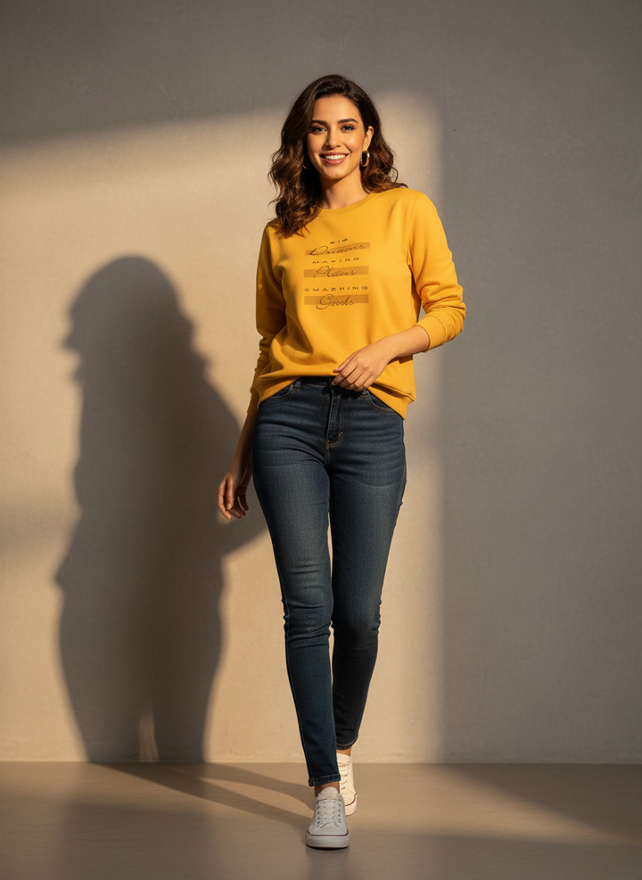 Minimal Yellow Sweatshirt