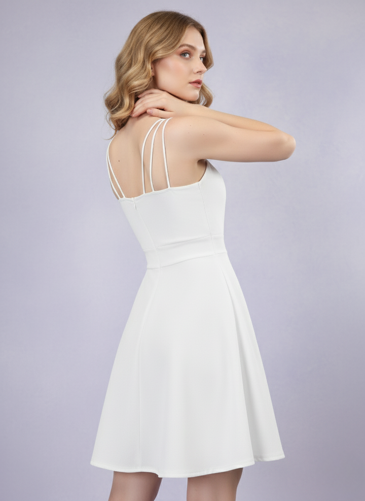 SEAFOAM STRAPPY MINI DRESS