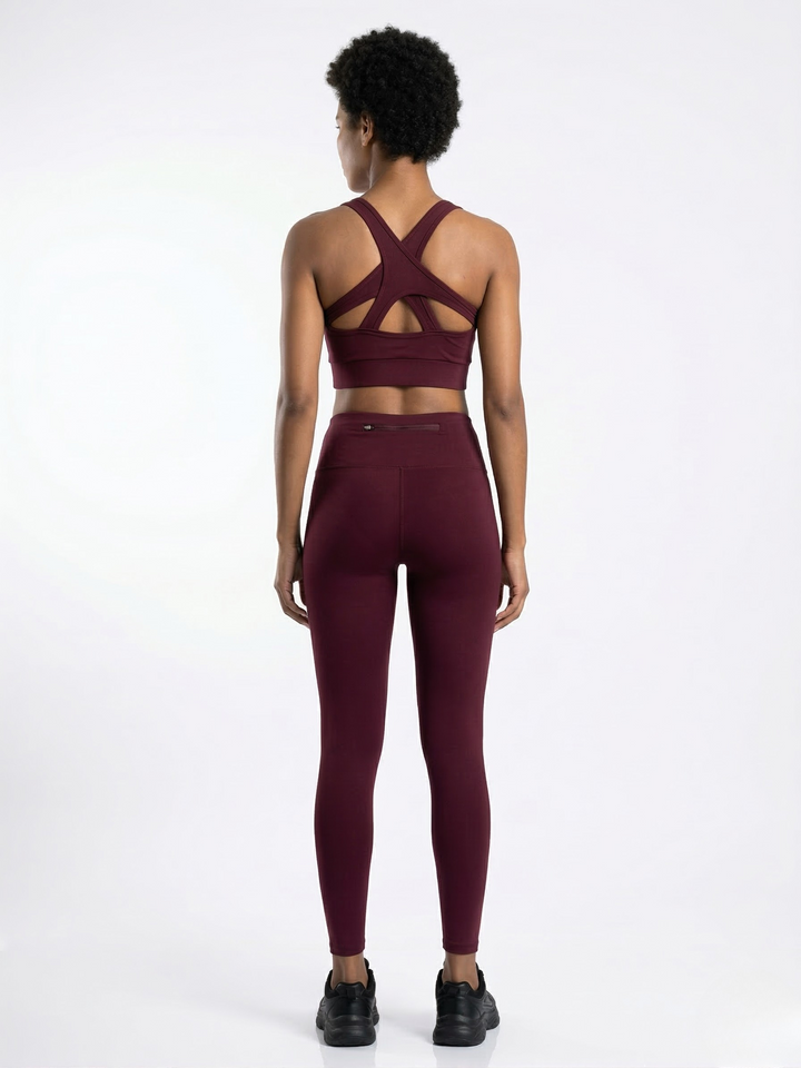 FlexFit Sports Pants Wine