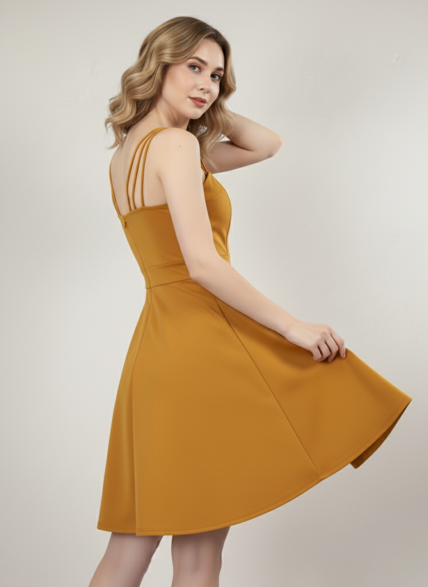 SEAFOAM STRAPPY MINI DRESS